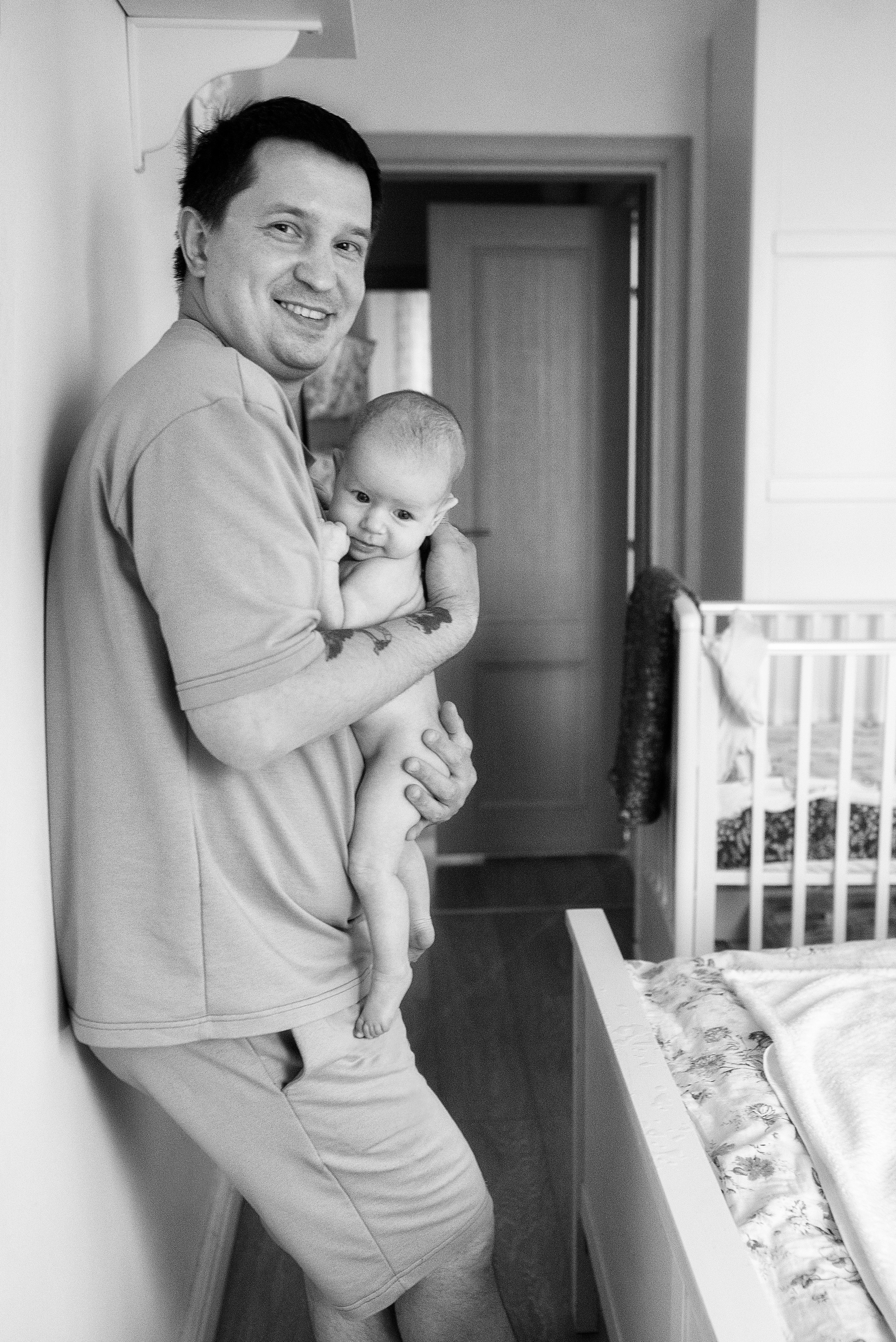 Мария, 3 месяца (домашняя фотосессия в стиле Lifestyle). Фотограф новорожденных в Екатеринбурге Лена Ильина