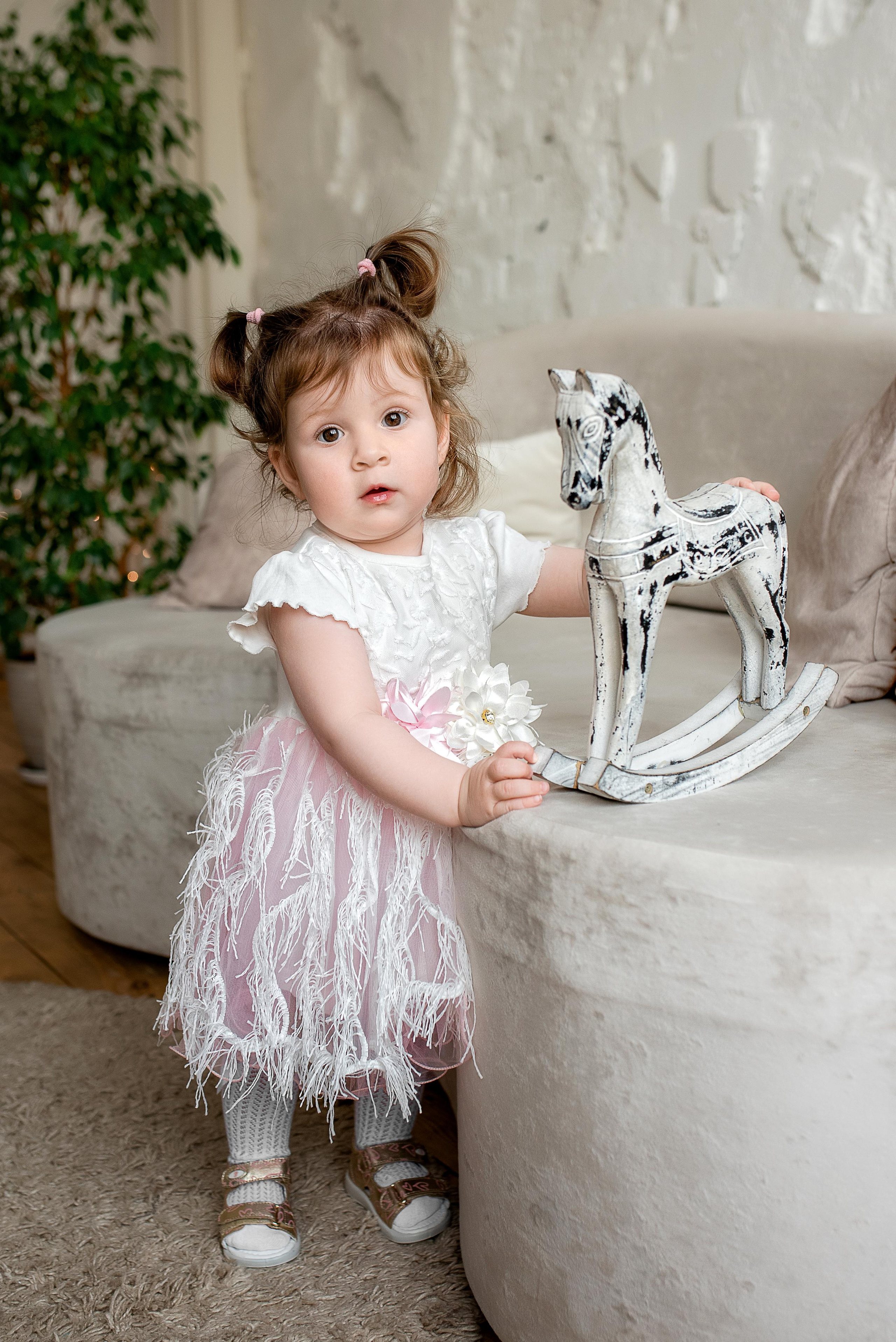 Полина, 1 годик (фотостудия Lightroom). Фотограф новорожденных в Екатеринбурге Лена Ильина