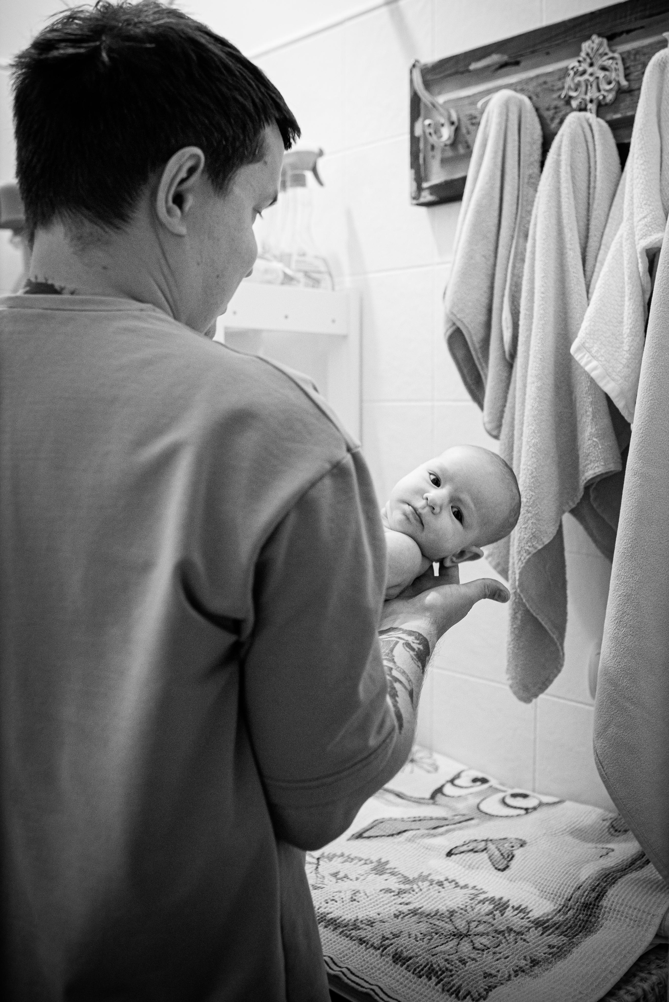 Мария, 3 месяца (домашняя фотосессия в стиле Lifestyle). Фотограф новорожденных в Екатеринбурге Лена Ильина