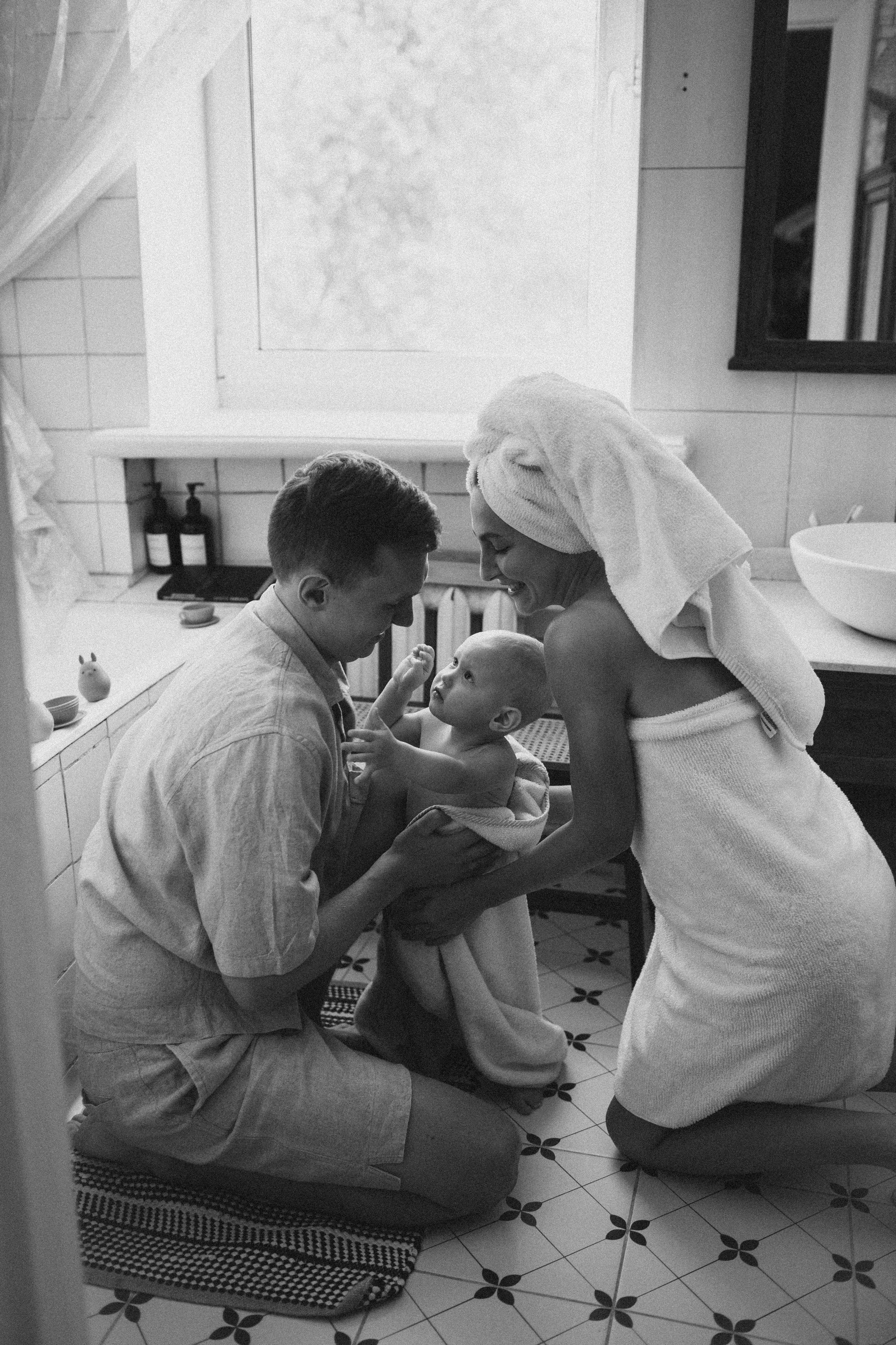 Стас, Даша и Ева (купание в ванной). Семейный и детский фотограф и видеограф в Москве, Дрокина Наталья