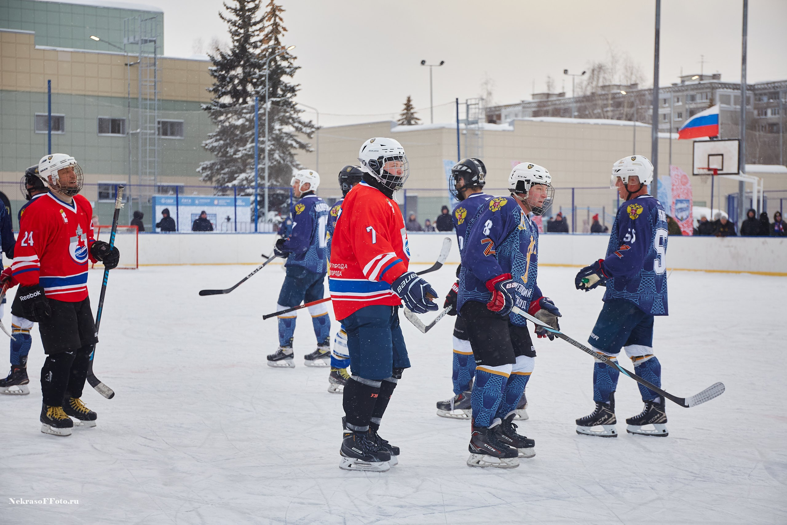 Турнир по хоккею «Русская классика» в рамках Офицерской хоккейной лиги. Спортивный фотограф Некрасов Денис