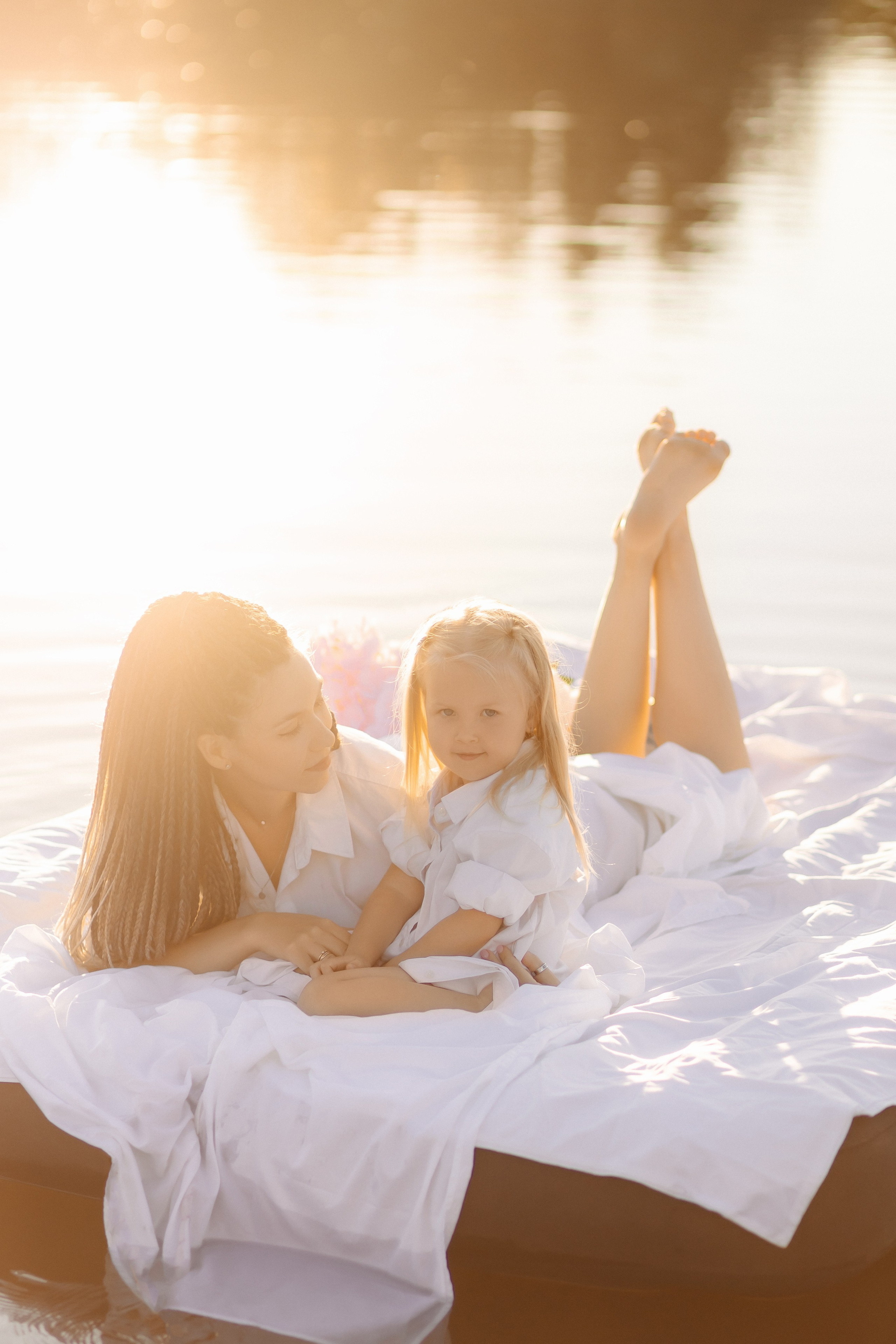 Фотосессия на матрасе