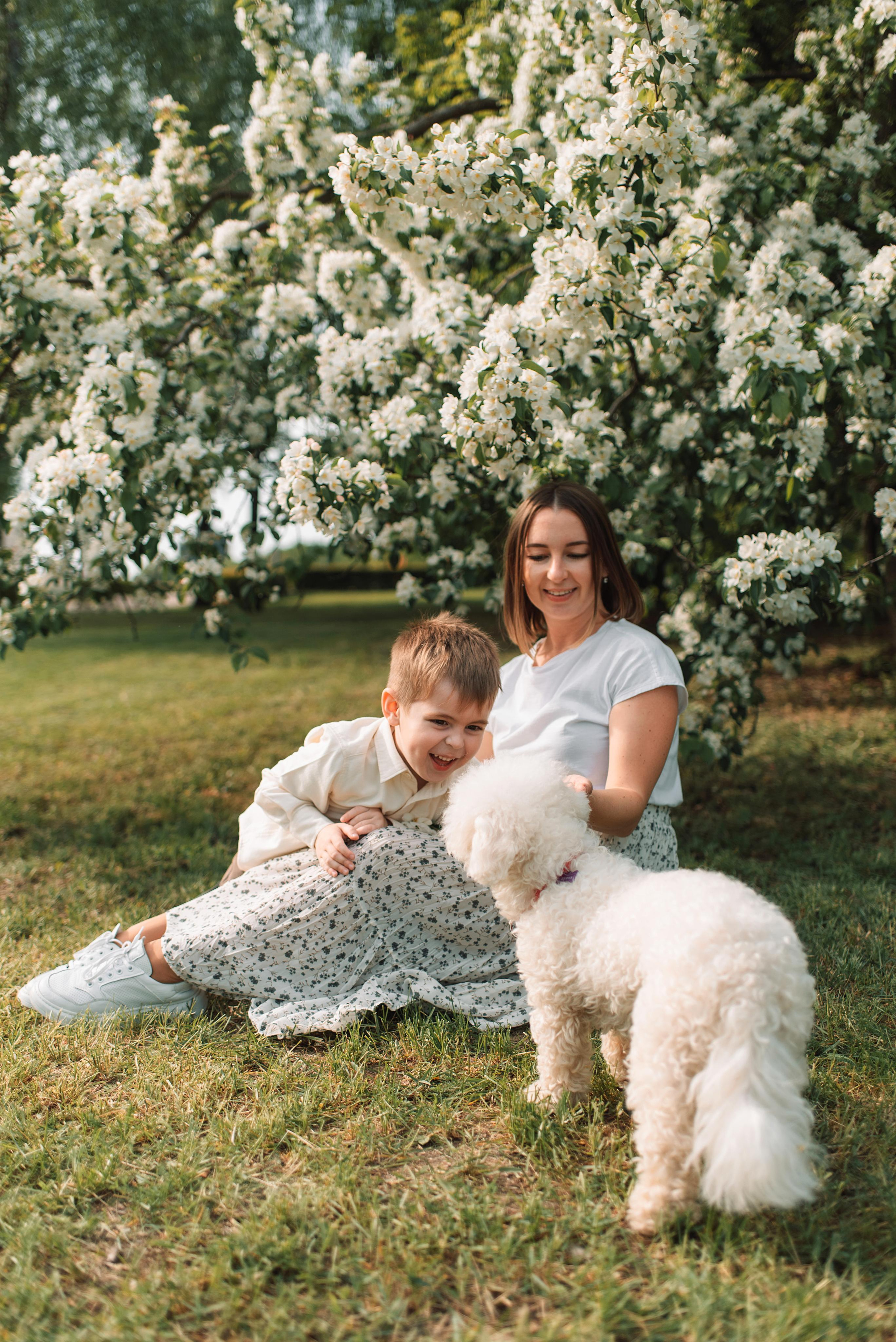 Цветение в парке. Семейный и детский фотограф в Москве и Подмосковье Ксения Черникова