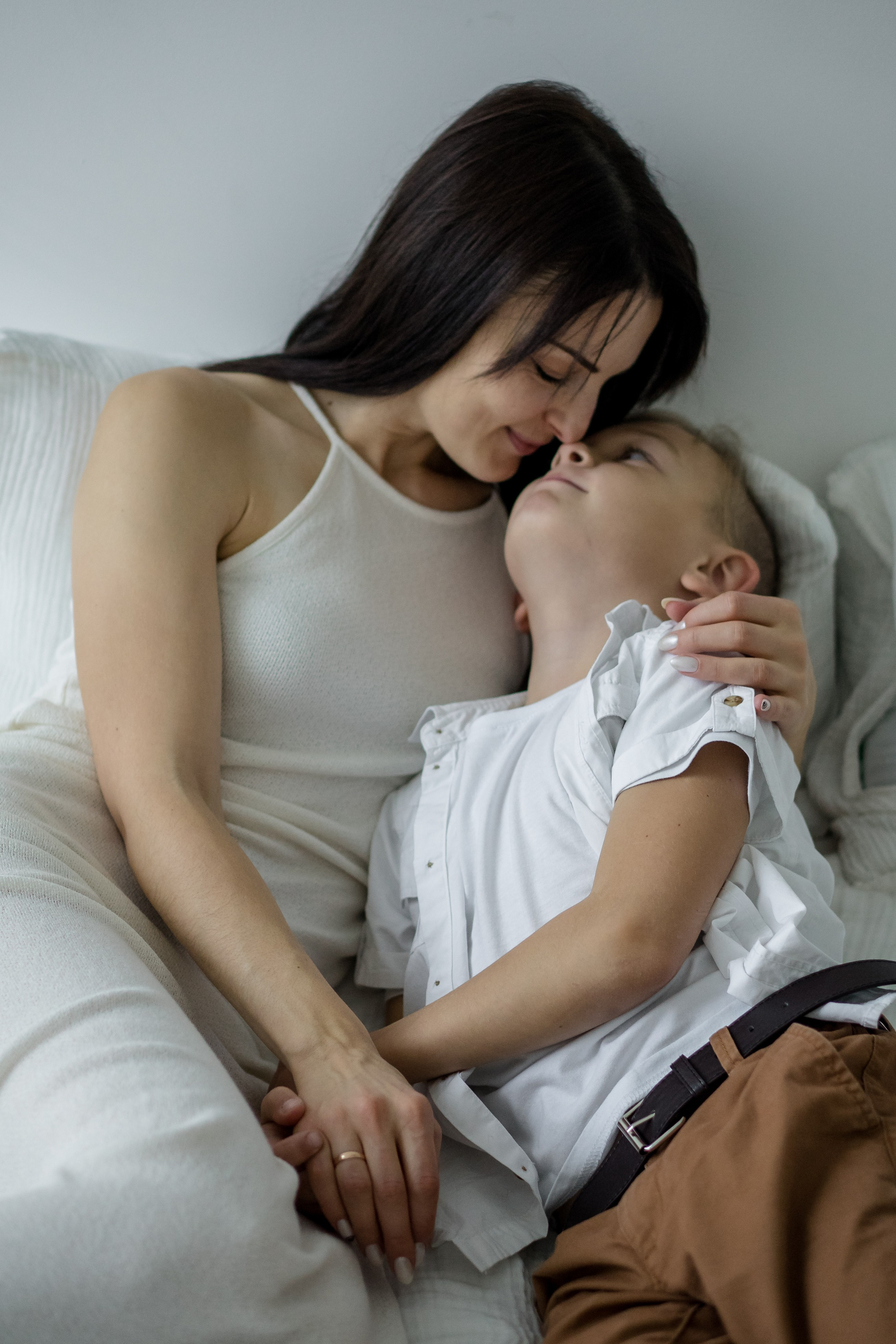 Семейная фотосессия семьи К. в фотостудии. Фотограф Ольга Игорева
