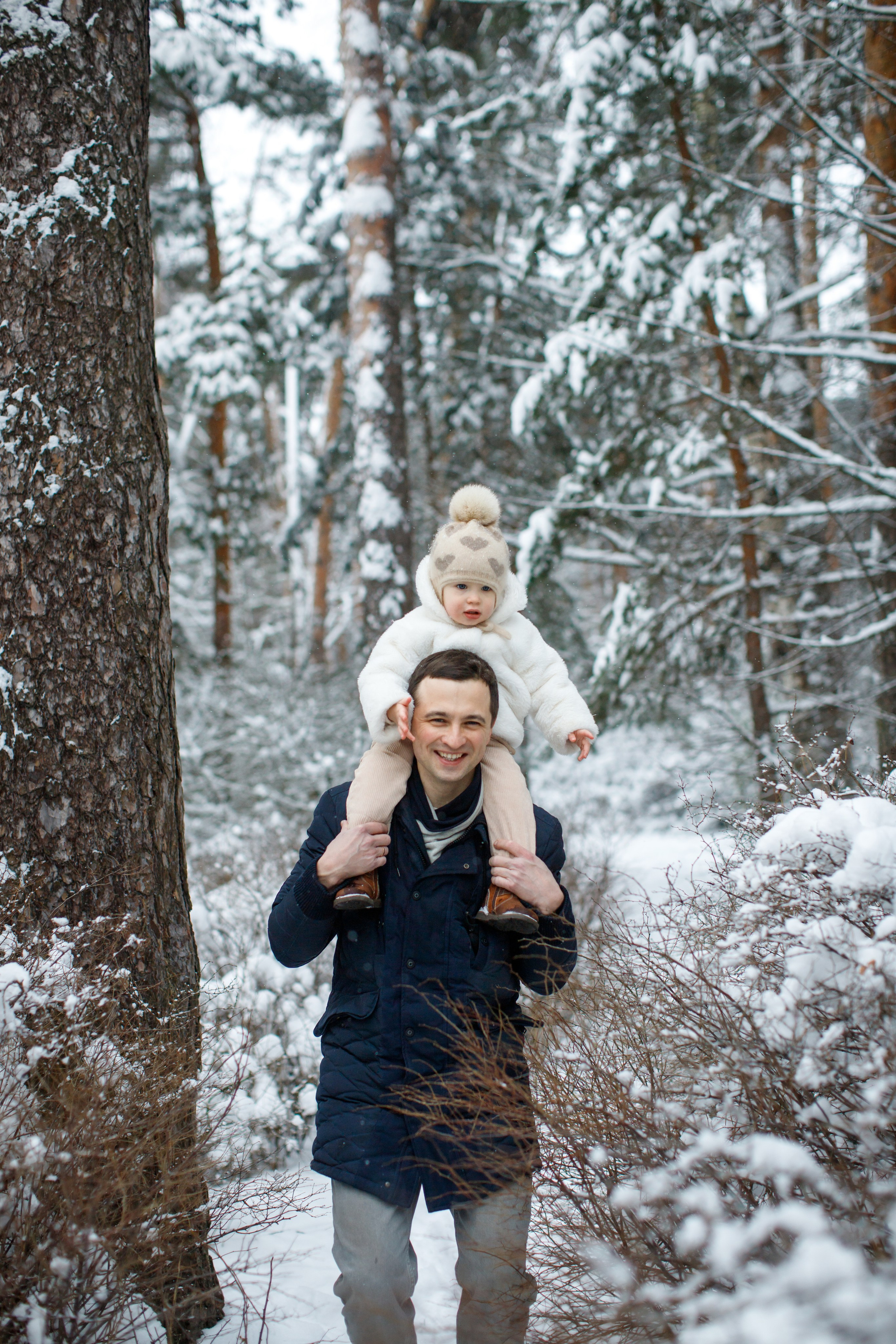 Зимние объятия. Детский и семейный фотограф Мария Киселёва. Москва