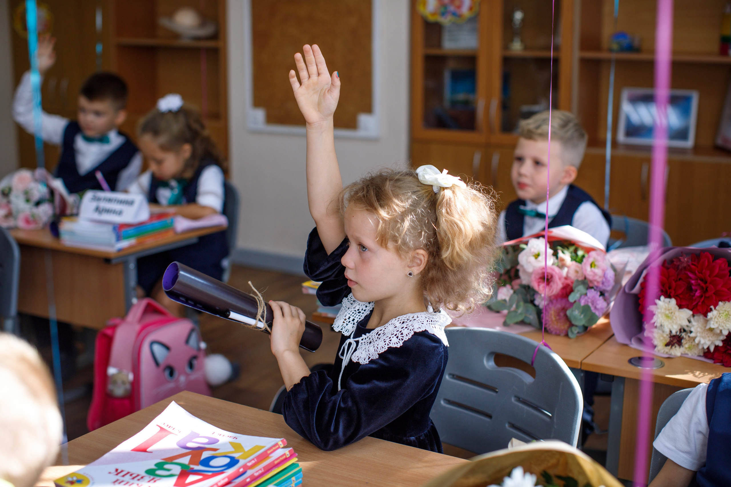 1 сентября / 1 класс / Гимназия № 1558 / г. Москва. Детский и семейный фотограф Мария Киселёва. Москва