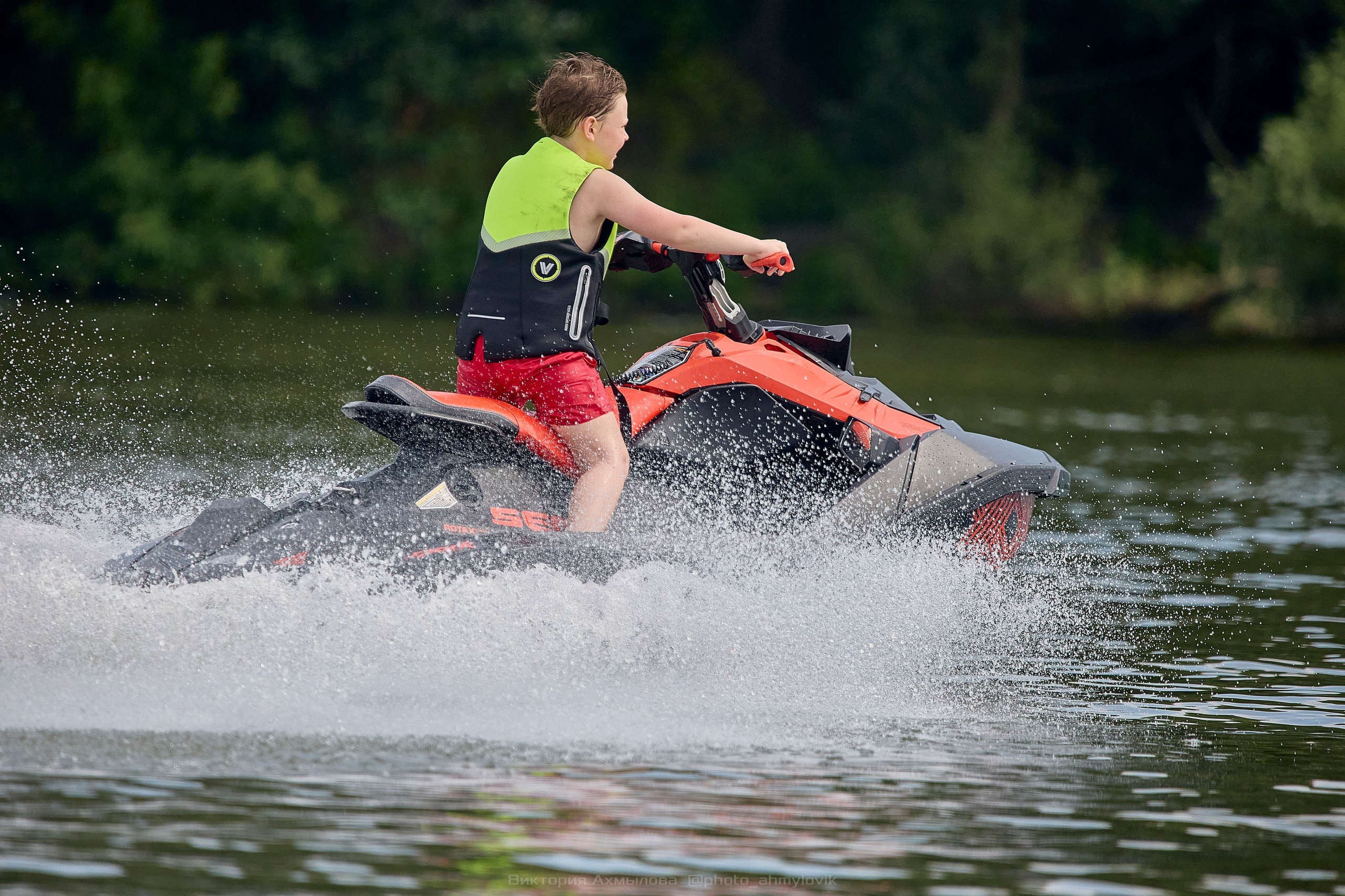 Аквабайки на Северке. Виктория Ахмылова. Фотограф в Москве