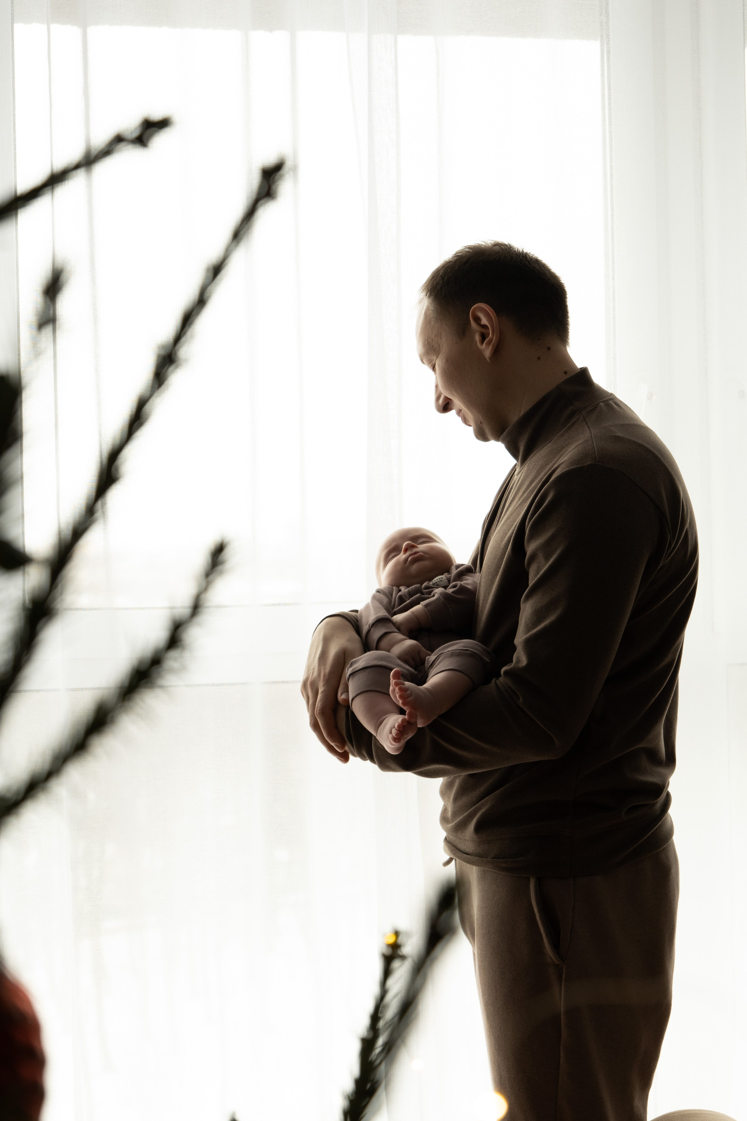 Домашняя новогодняя фотосессия с малышом. Фотограф видеограф Ольга Василевская