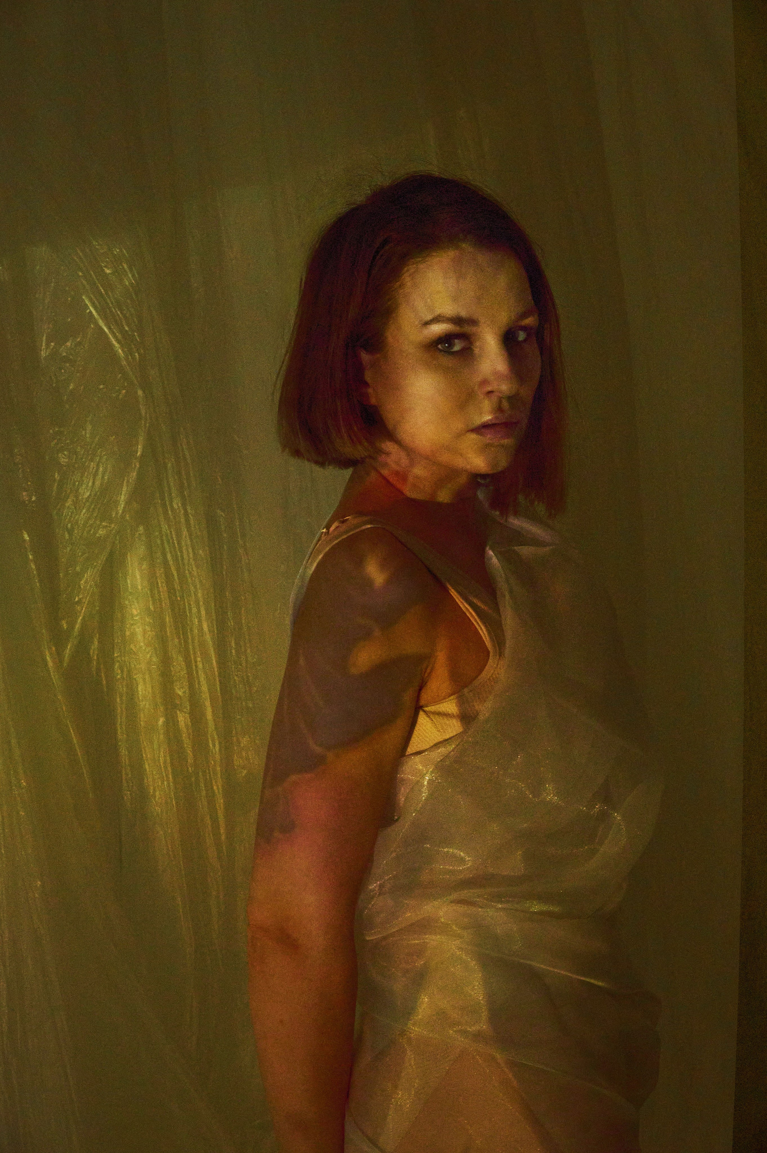 Фотосессия Ксении с проектором