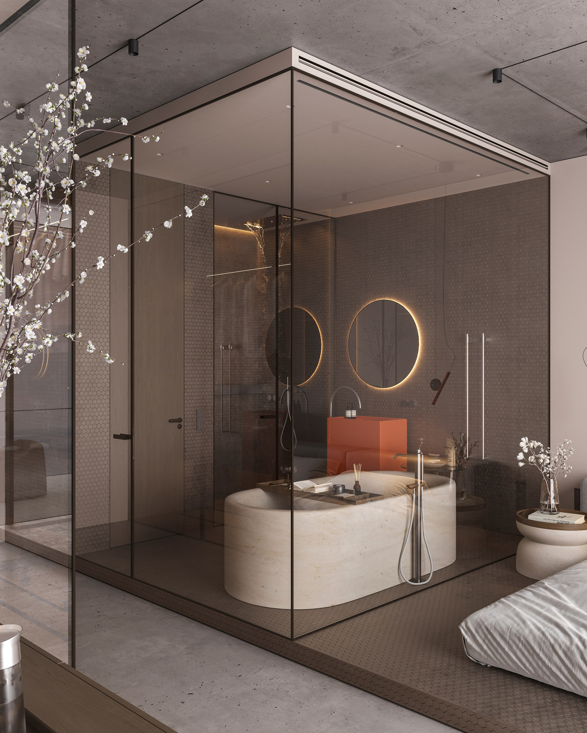 LUXURIOUS SIMPLICITY | BEIGE CONCEPT. Interior Visualization by Valerie Stetyukevich