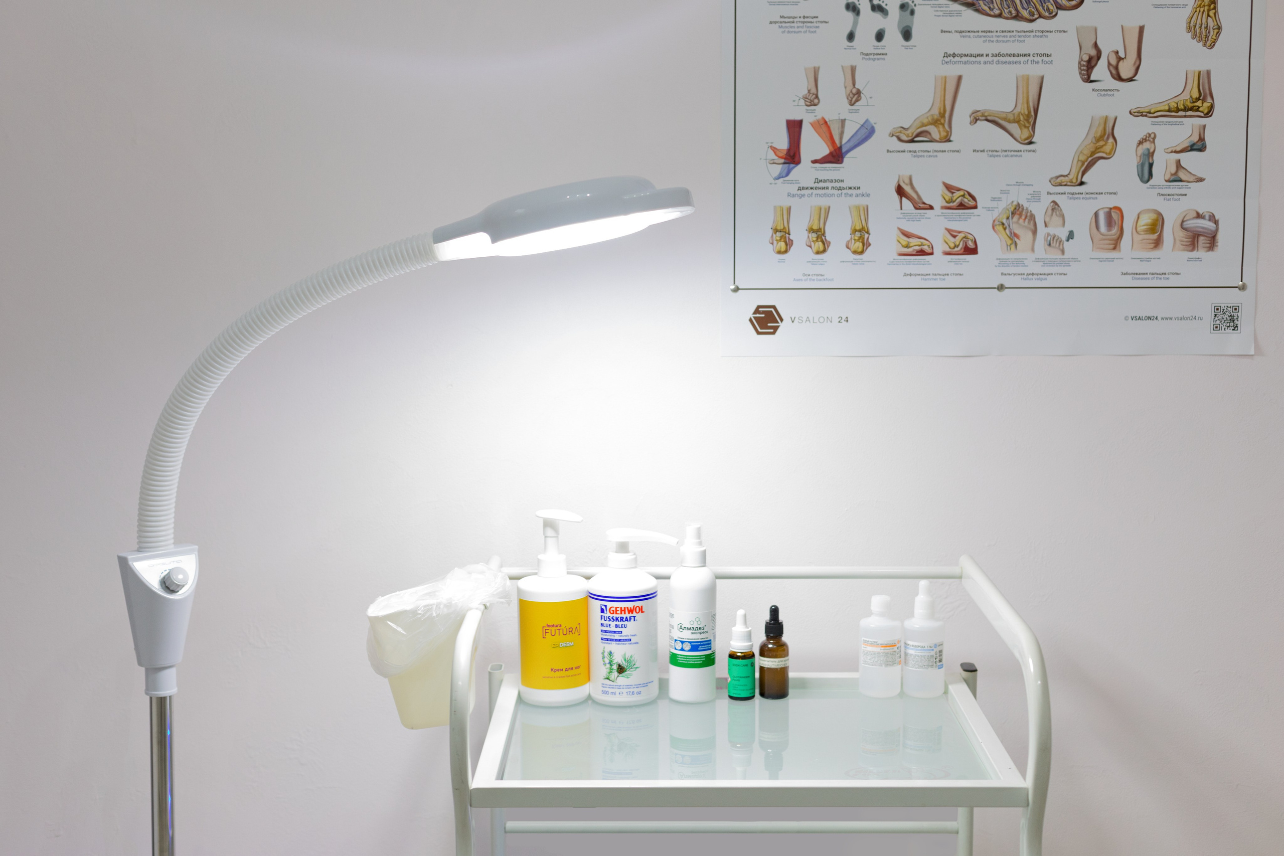 Фотосессия рабочего кабинета подолога. Детский и контент фотограф Надя Волкова Санкт-Петербург