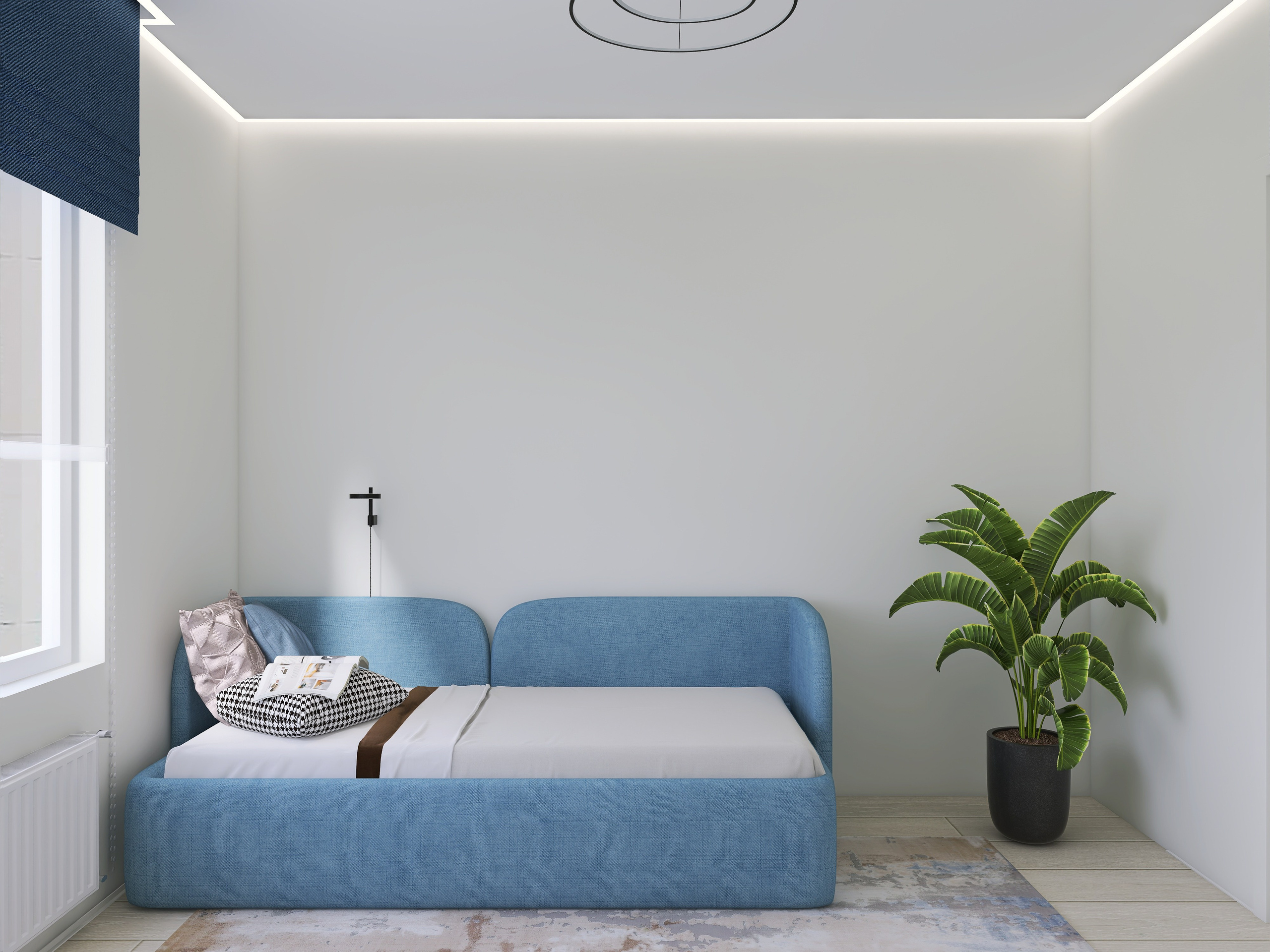 Дизайн-проект квартиры для семьи с тремя детьми. Главная