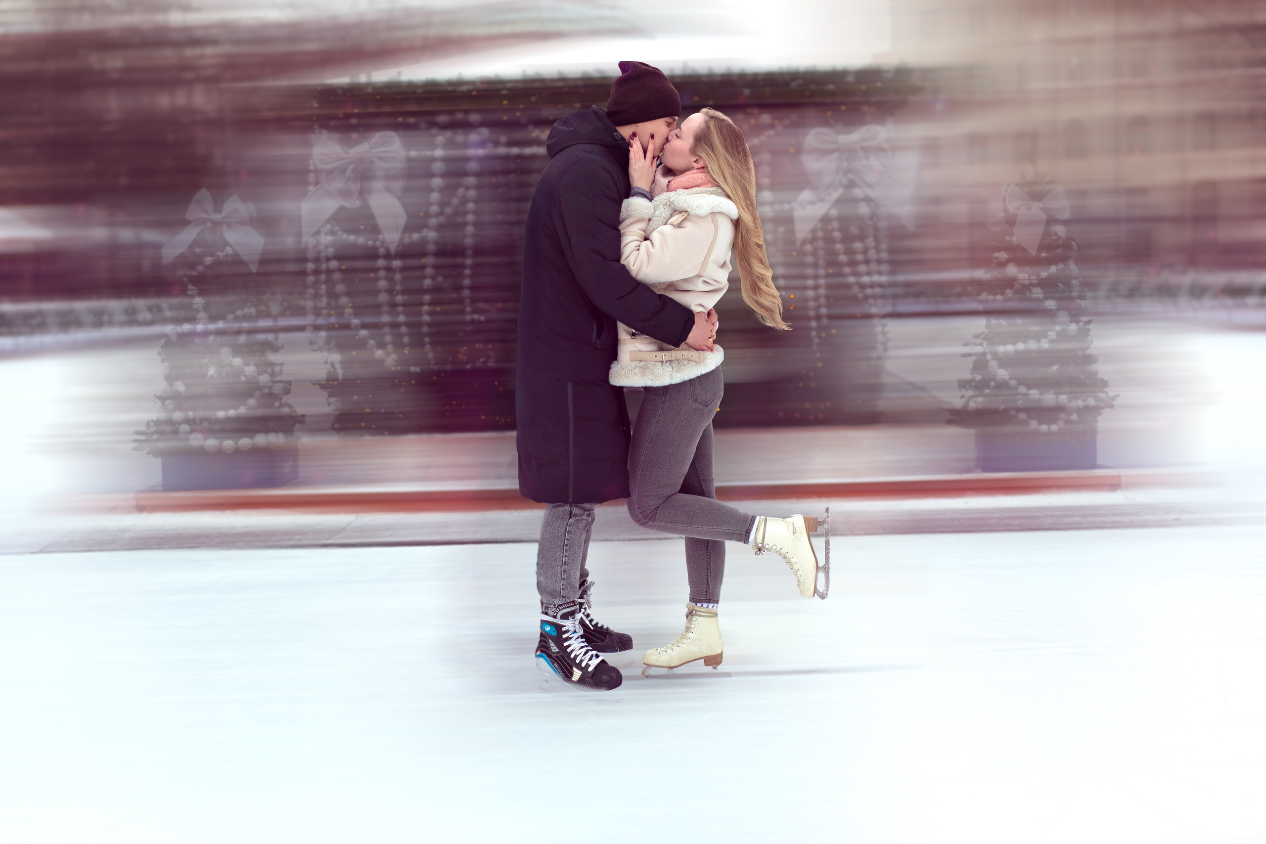 Love story фотосессия на коньках