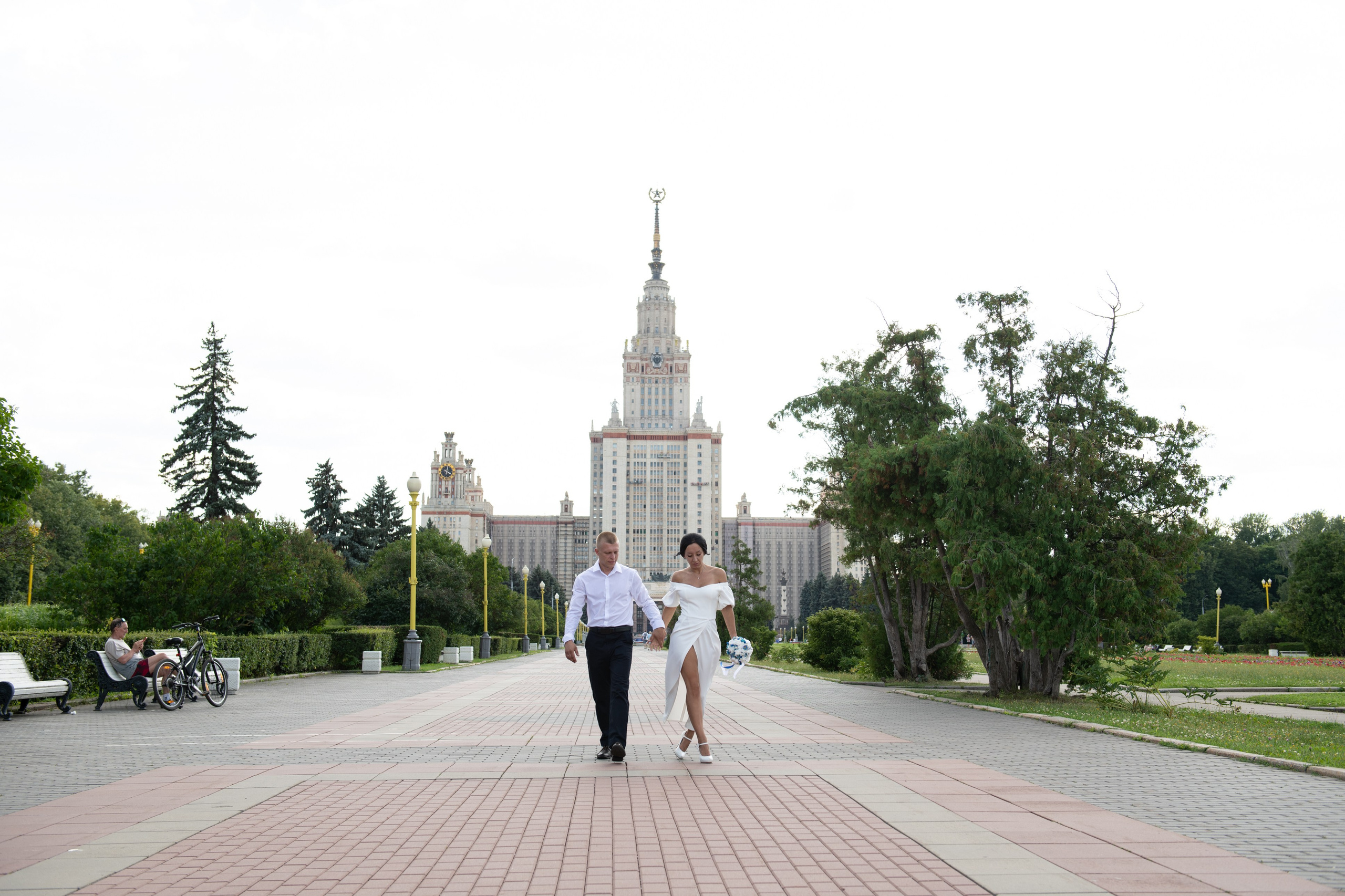 Анастасия и Дмитрий. Воробьёвы горы. Свадебный и портретный фотограф в Москве Галина Борисова