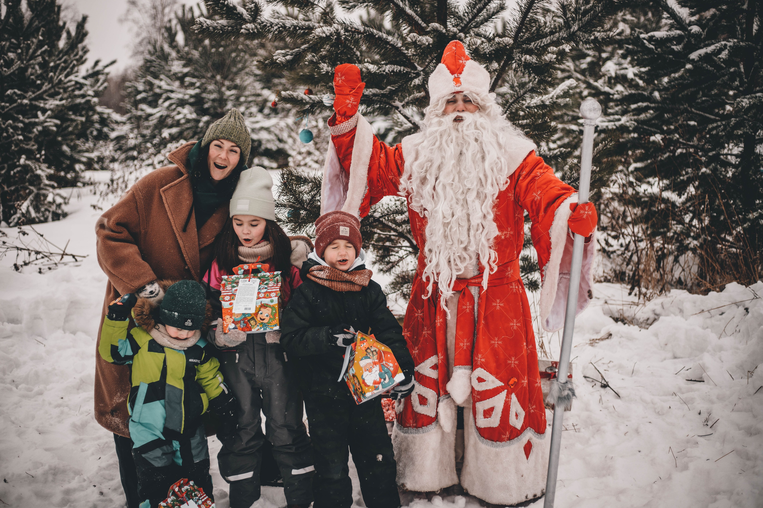 Фотопроект - Волшебная встреча с Дедом Морозом. Семейный и женский фотограф Кемерово Мария Степ