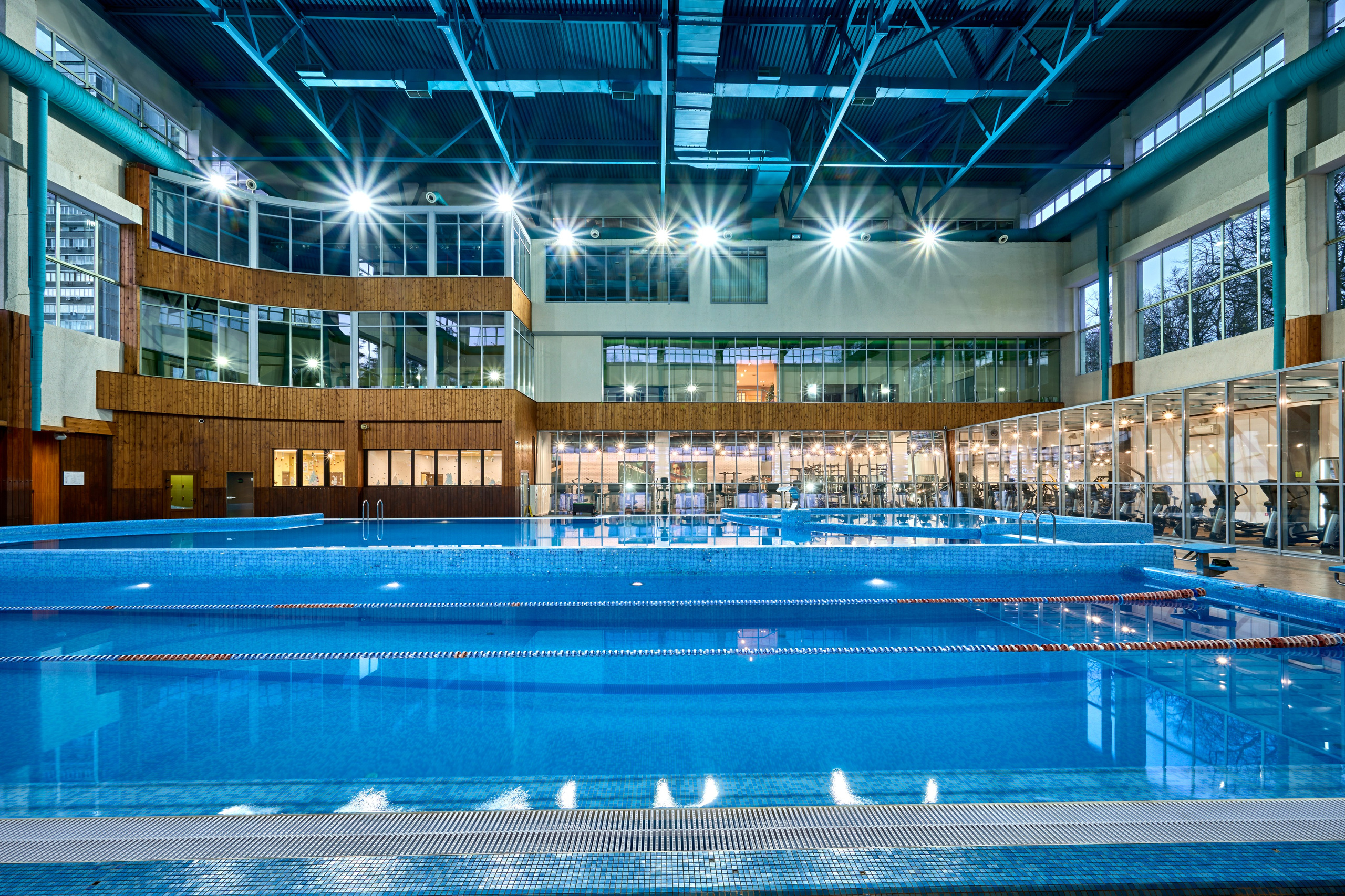 Интерьерная съемка фитнес цента WeGym Кутузовский. Спортивный фитнес фотограф-видеограф Алексей Нестеров