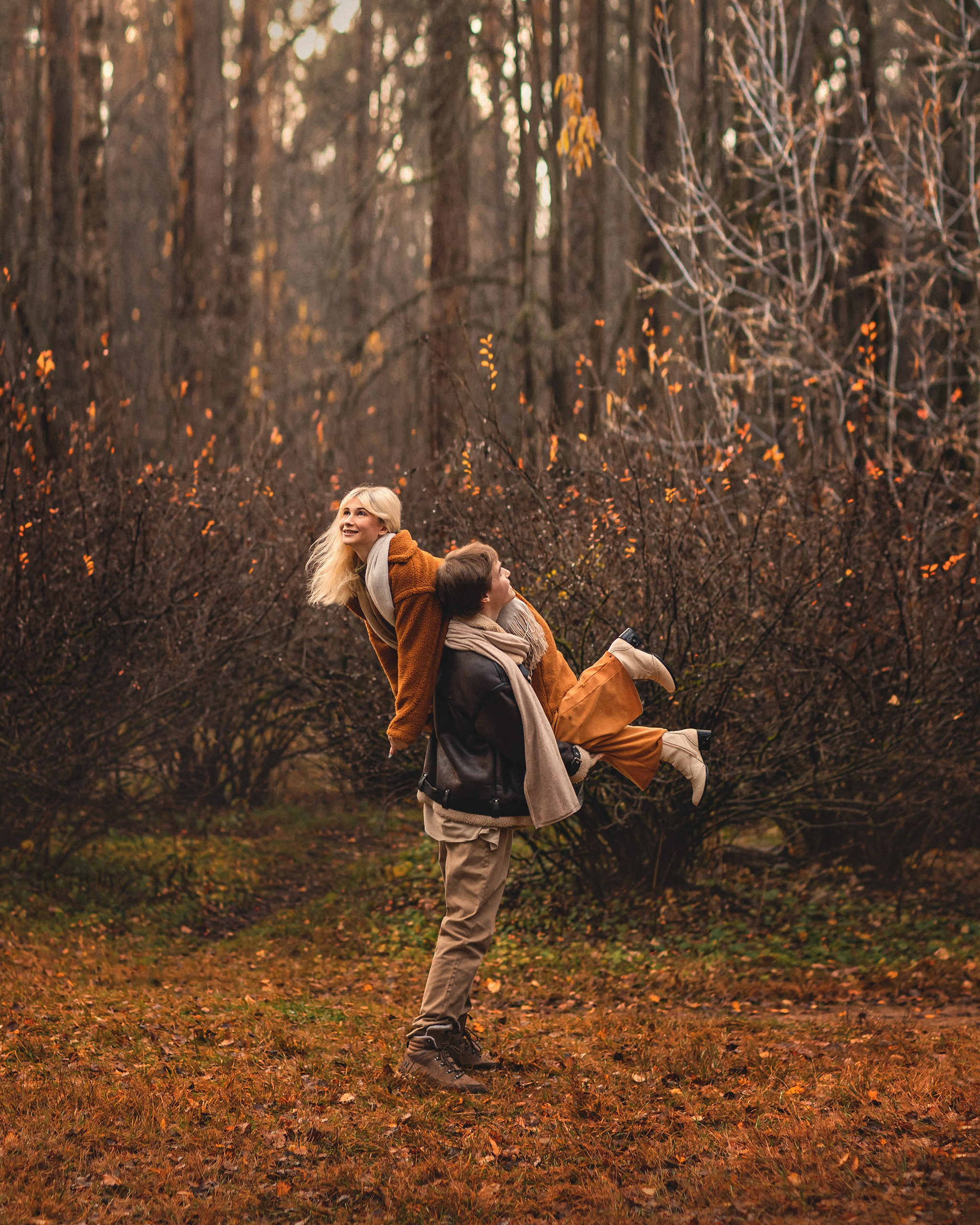 Осенняя лавстори. Детский и семейный фотограф Елена Михайлова в Москве