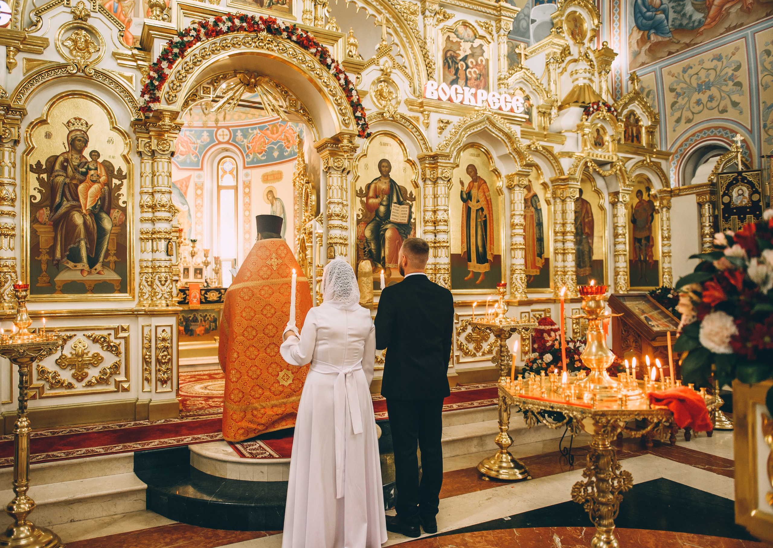 Венчание в соборе Владимира Равноапостольного. Свадебный и семейный фотограф София Невская