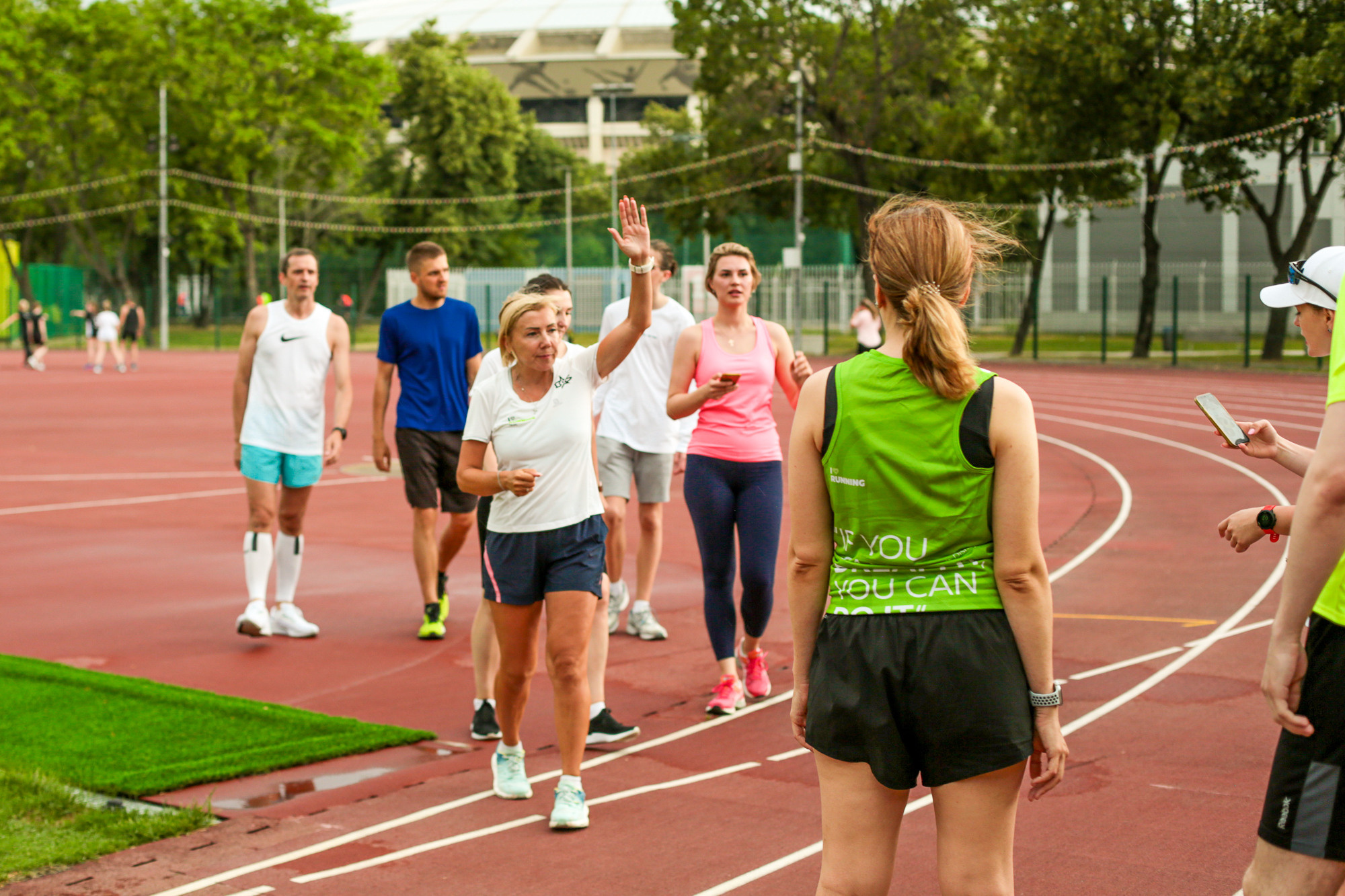 Тренировка команды Совкомбанк со школой I LOVE RUNNING, Лужники. Коммерческий фотограф Ксения Есина