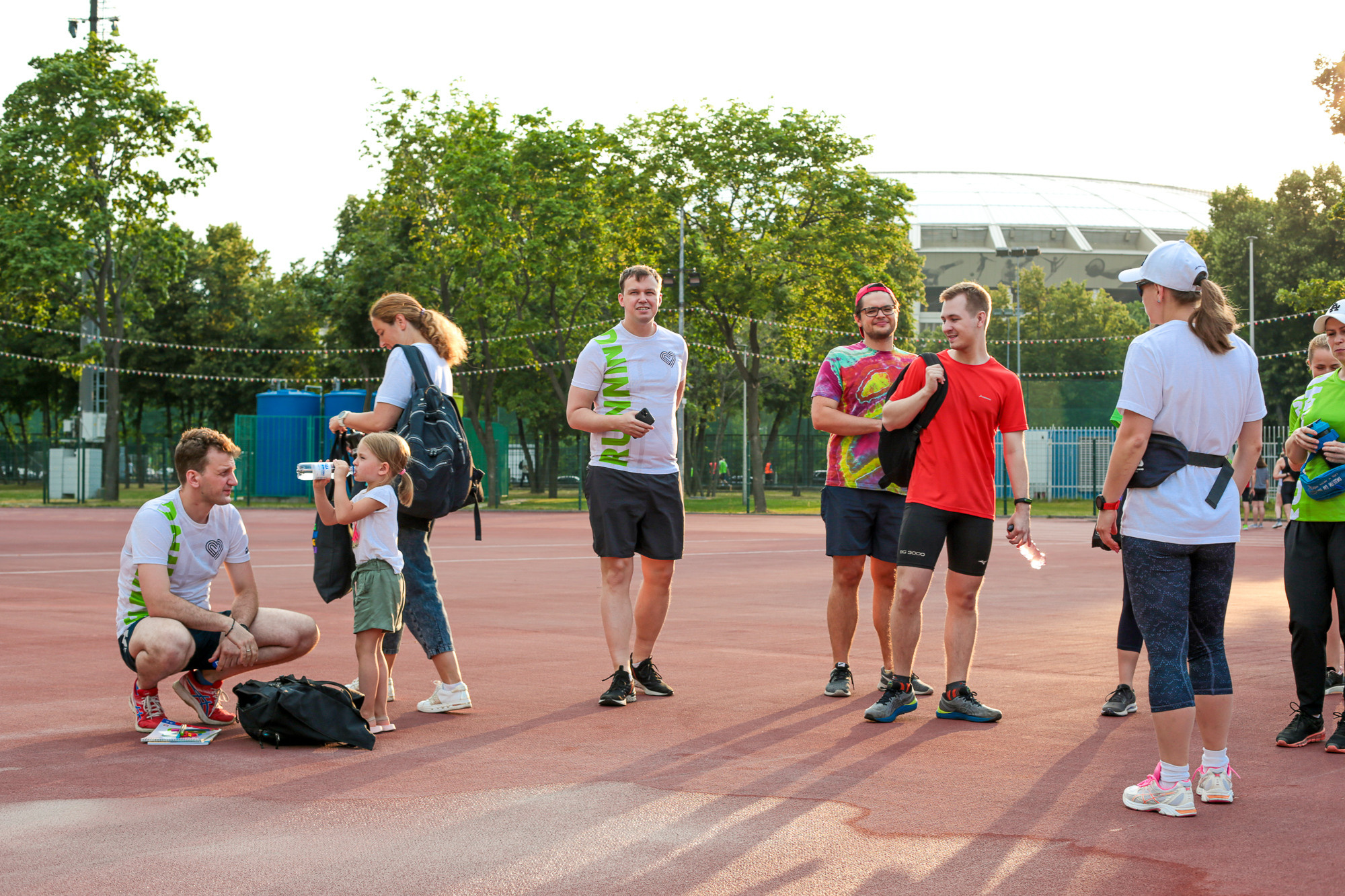 Тренировка команды Совкомбанк со школой I LOVE RUNNING, Лужники. Коммерческий фотограф Ксения Есина