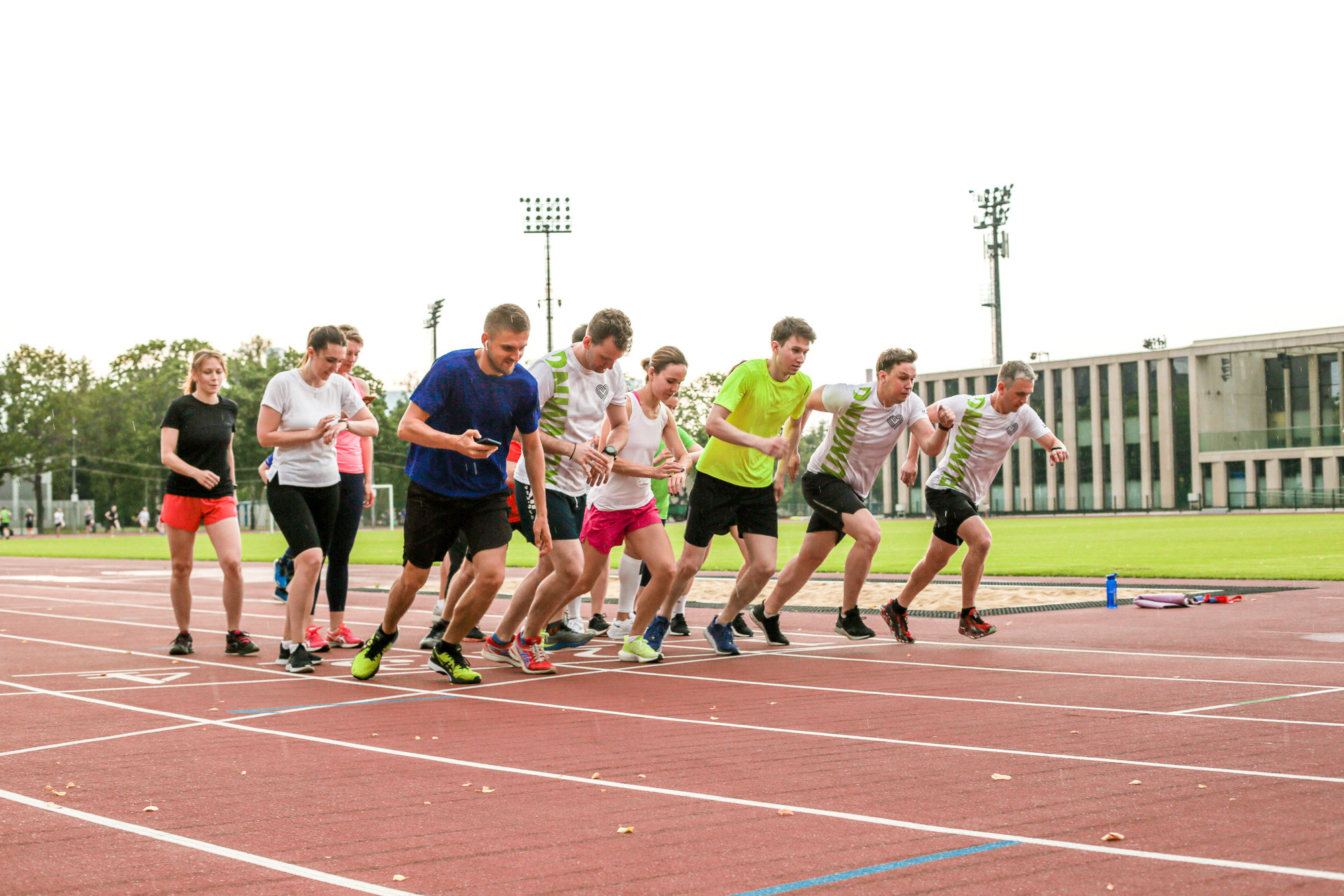 Тренировка команды Совкомбанк со школой I LOVE RUNNING, Лужники. Коммерческий фотограф Ксения Есина
