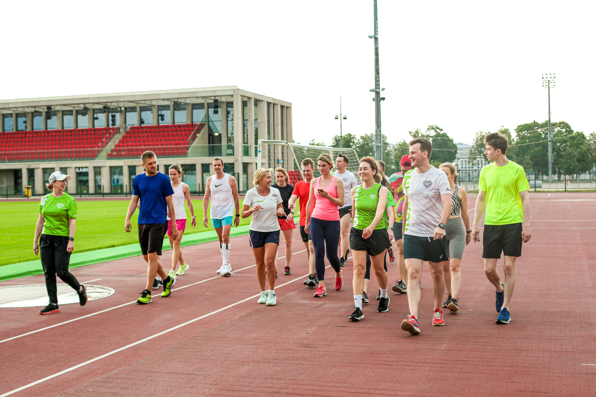 Тренировка команды Совкомбанк со школой I LOVE RUNNING, Лужники. Коммерческий фотограф Ксения Есина