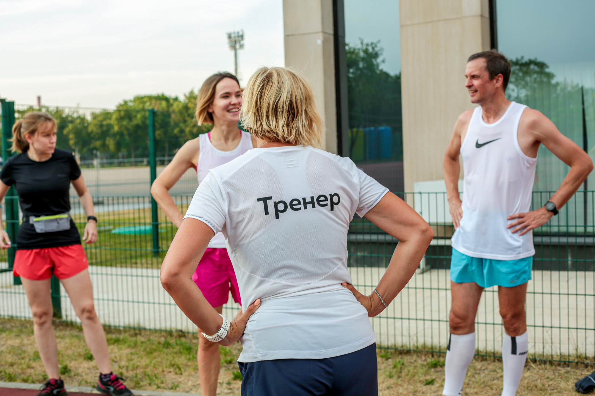 Тренировка команды Совкомбанк со школой I LOVE RUNNING, Лужники. Коммерческий фотограф Ксения Есина
