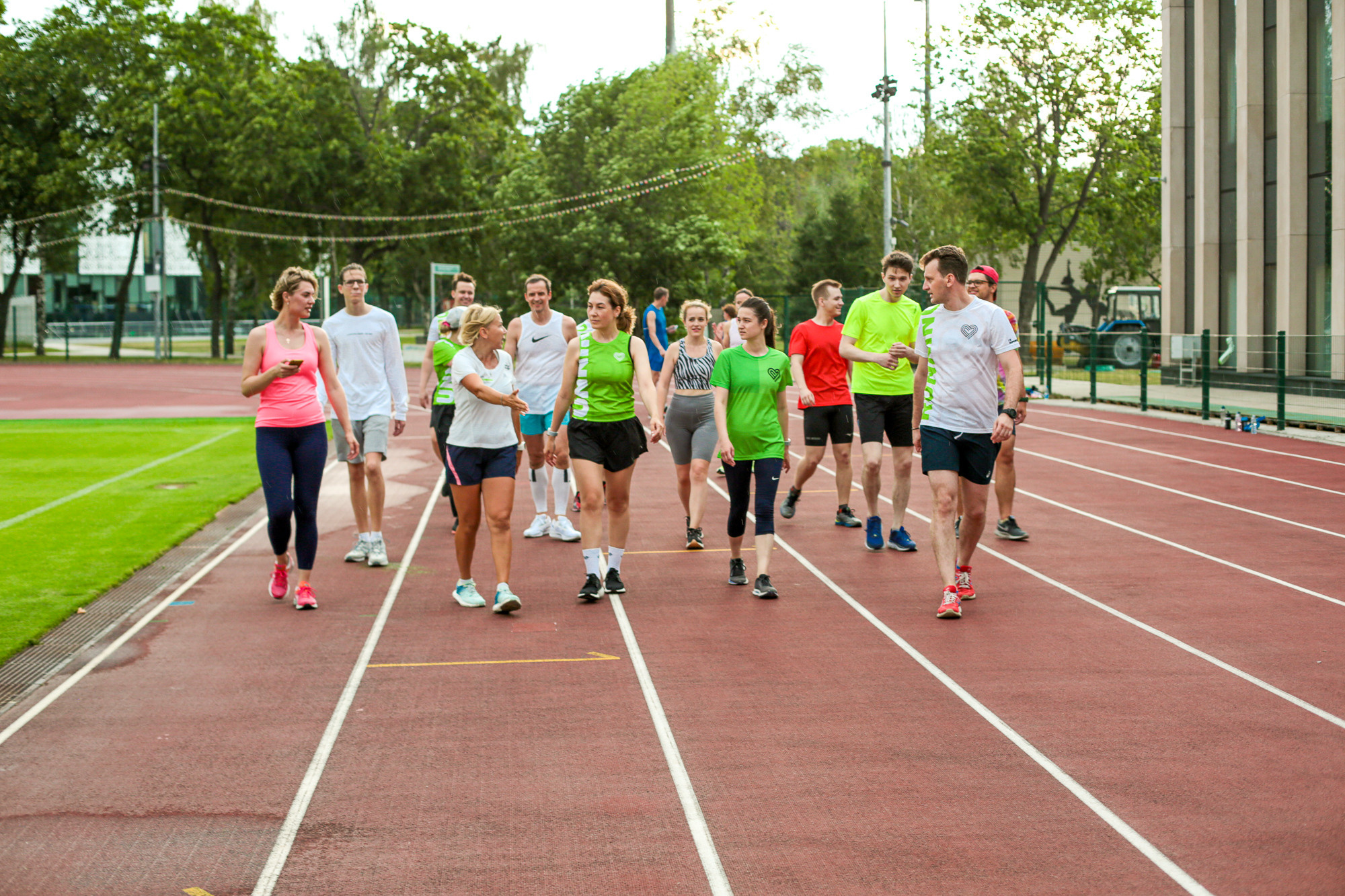 Тренировка команды Совкомбанк со школой I LOVE RUNNING, Лужники. Коммерческий фотограф Ксения Есина