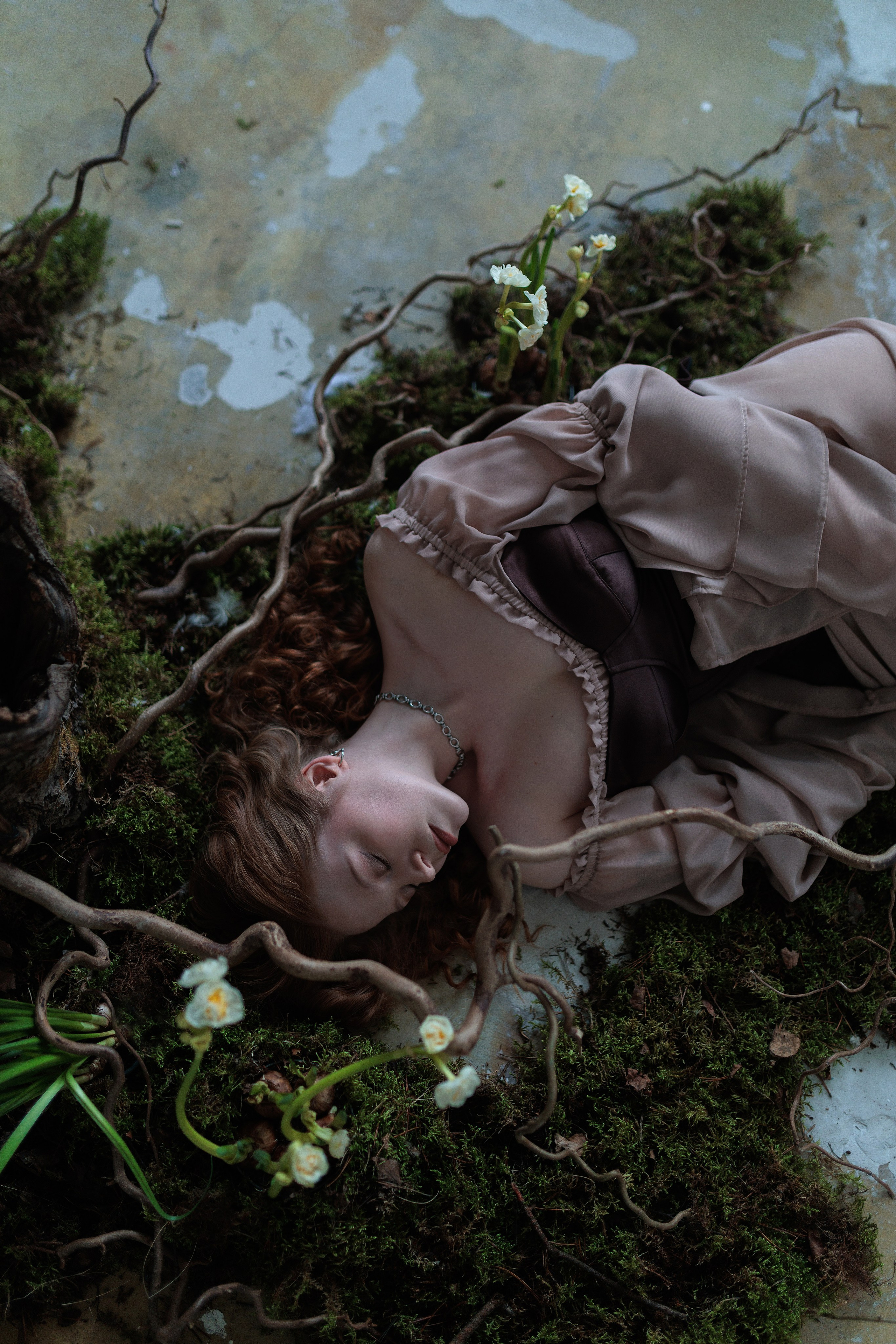 Корсет коричневый с чашками. Лиза Бродская — фотограф в Москве