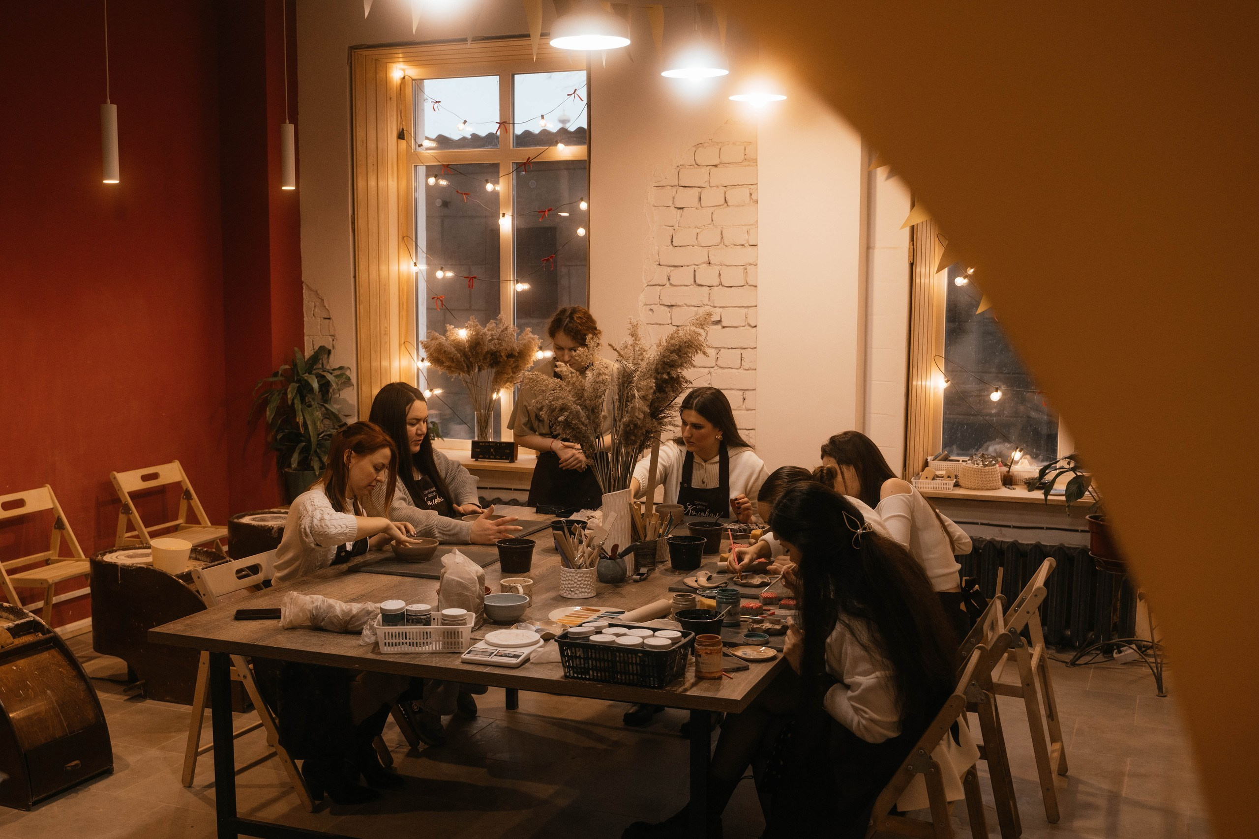 День рождения в гончарной мастерской. Свадебный, семейный фотограф в Рязани Лена Брант