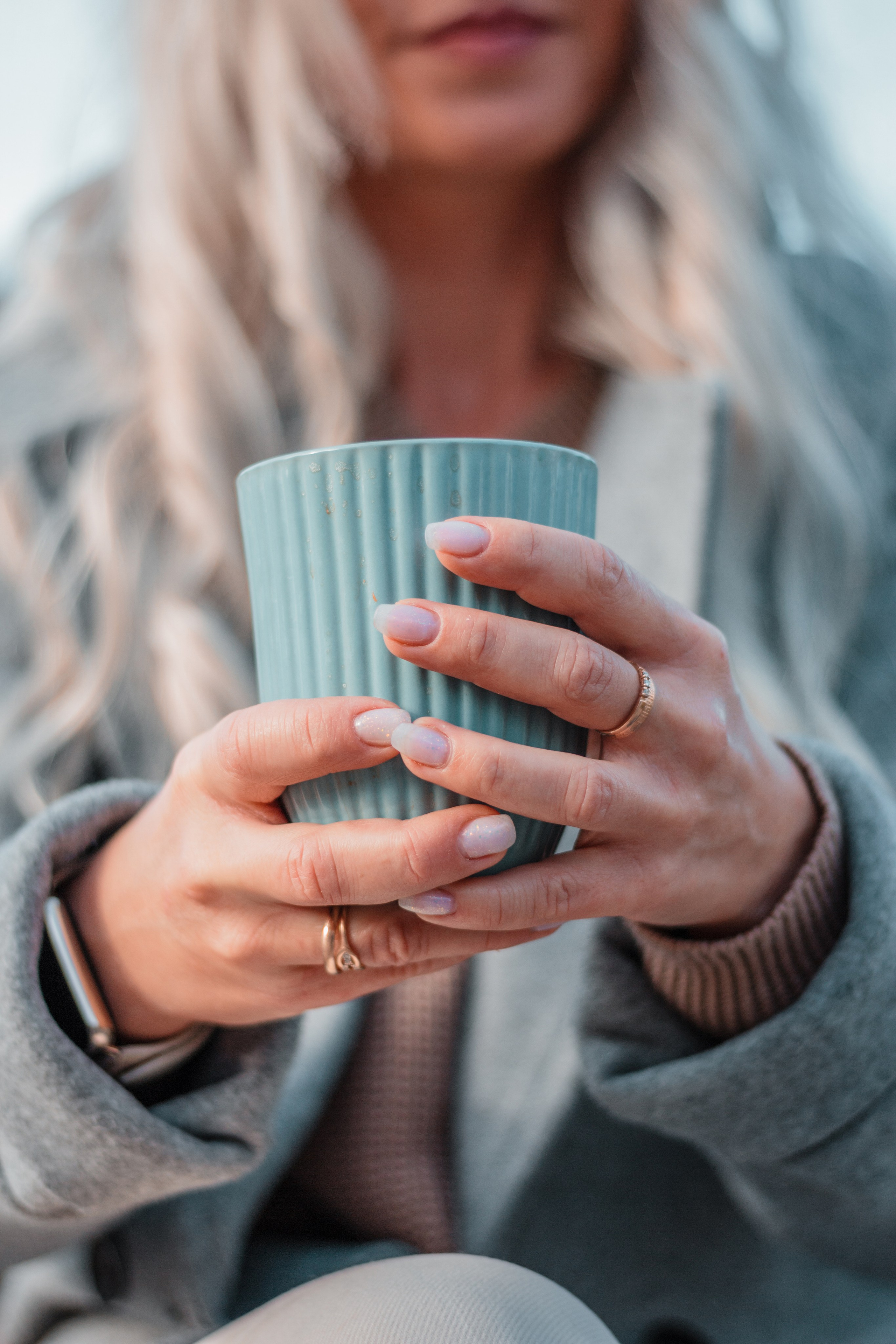 осеннее фото с кружкой