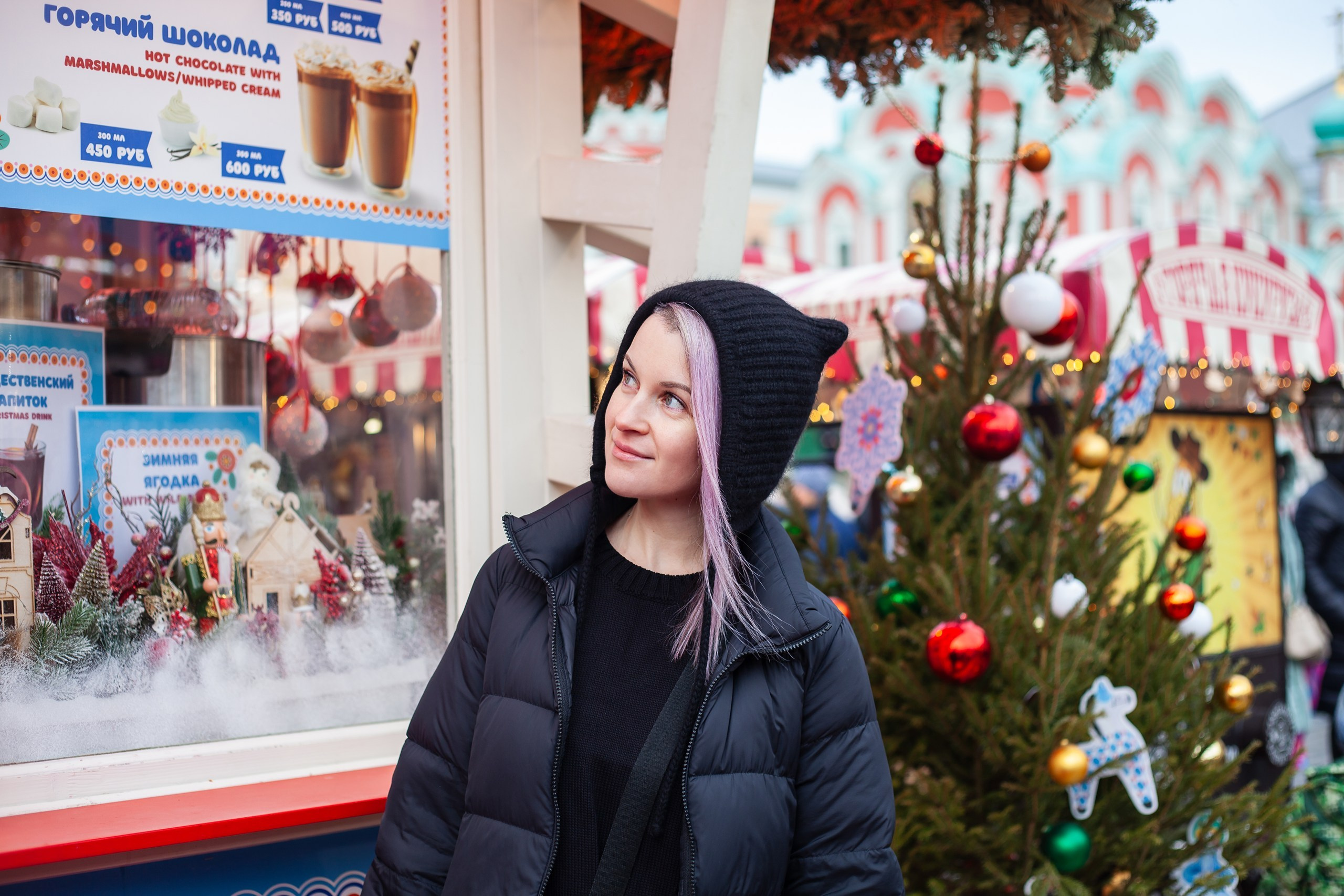 Оксана, преподаватель по йоге, редактор, новогодняя фотосессия