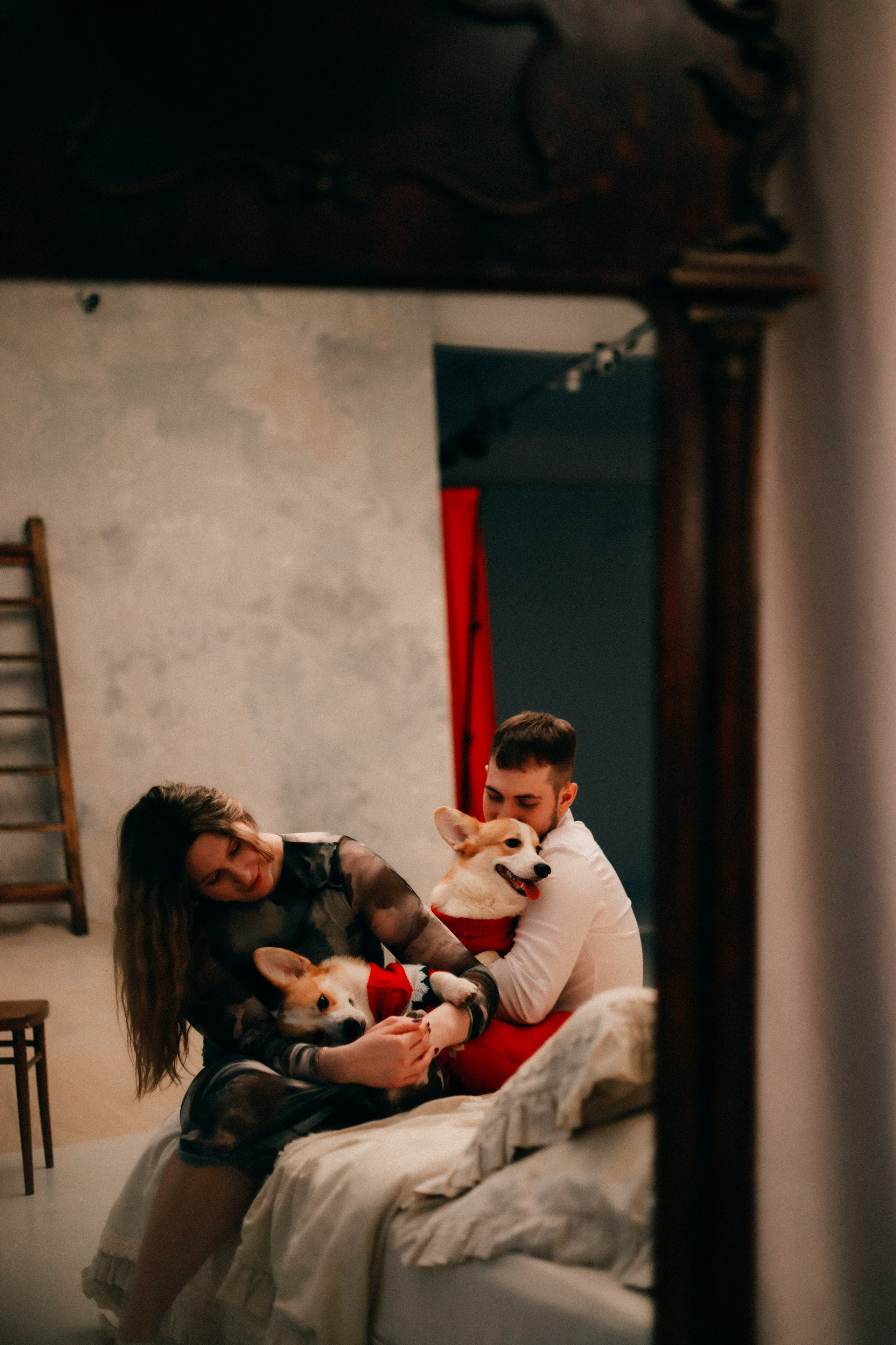 Оля, Антон и сыновья. Фотограф София Комкина