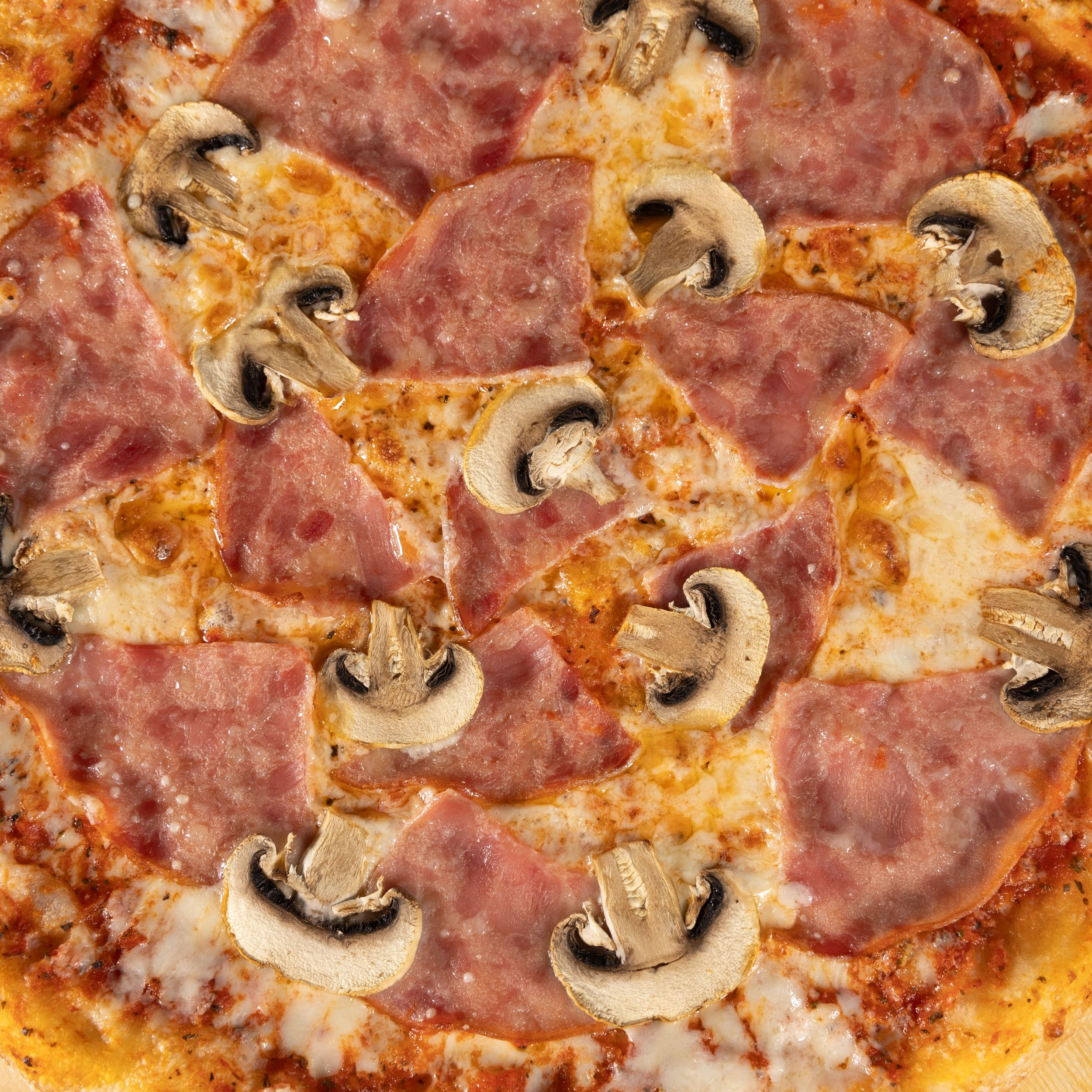 вид пиццы крупным планом вид сверху.