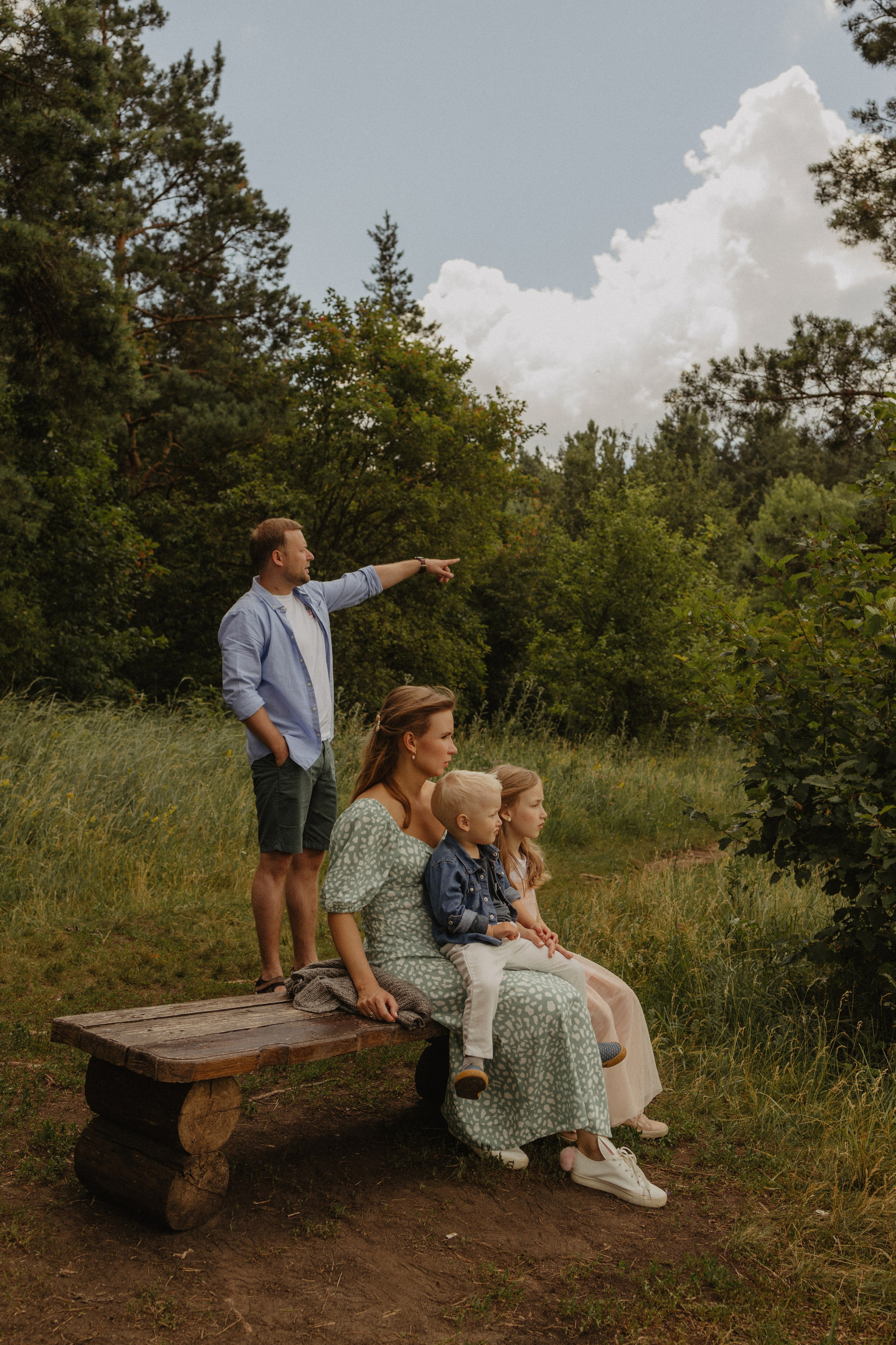 В Донском лесу. Семейный лайфстайл фотограф в г. Липецк