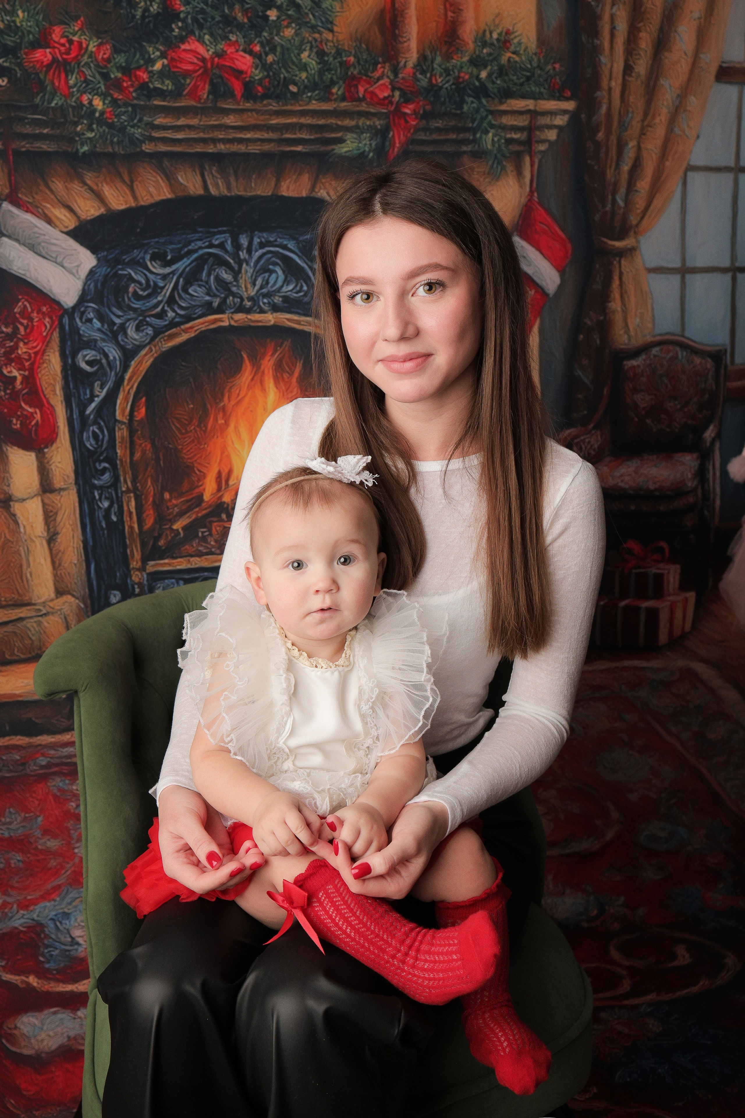 Годовасие — девочки. Фотограф новорожденных в Новокузнецке Анна Горошникова