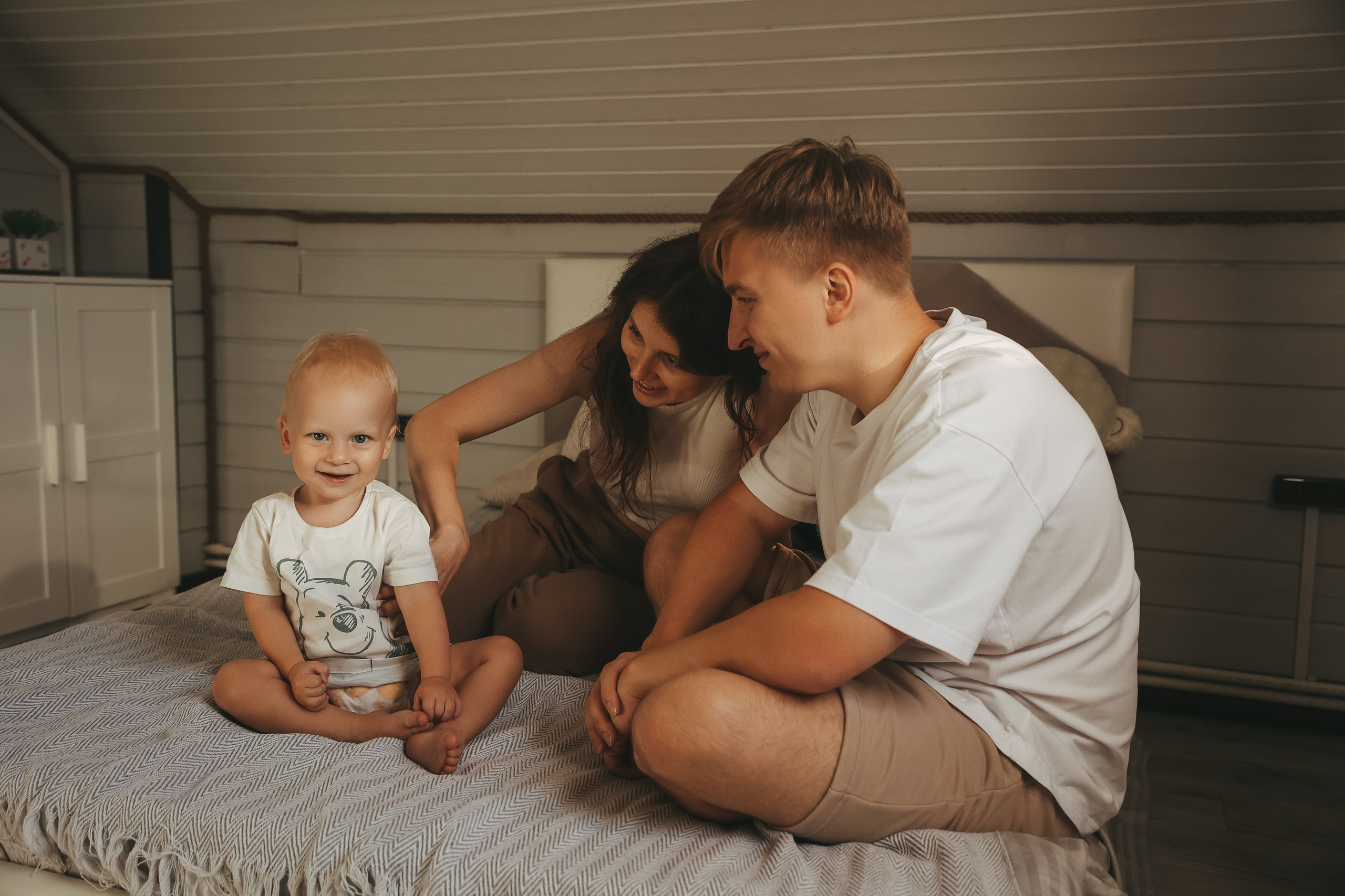Семейная фотосессия дома Домашняя фотосессия Фотосессия беременности. Фотограф Владимир Москва