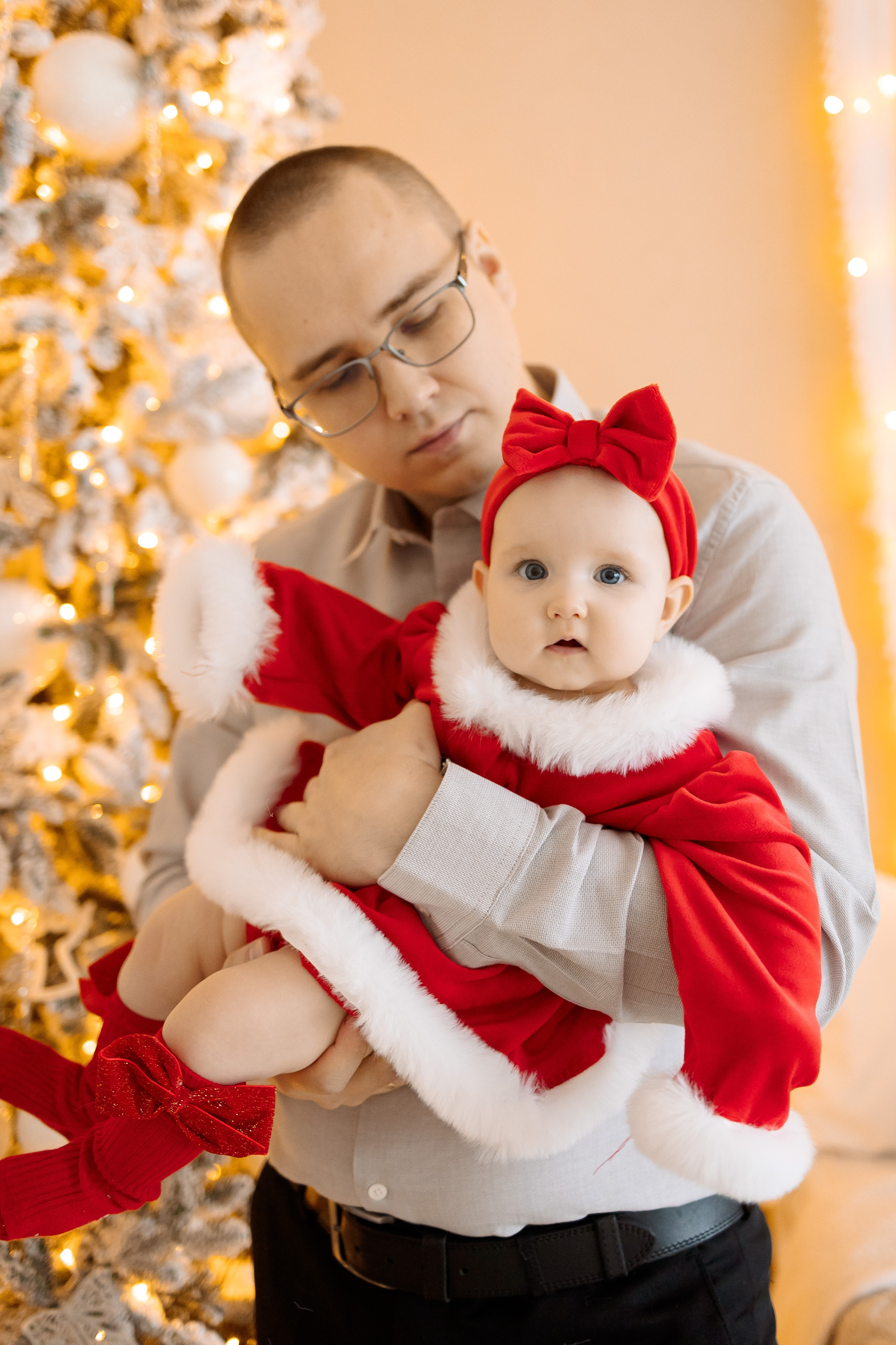 Новогрдняя семейная фотосессия с дочками. Семейный Фотограф в Москве Евгения Симоненко