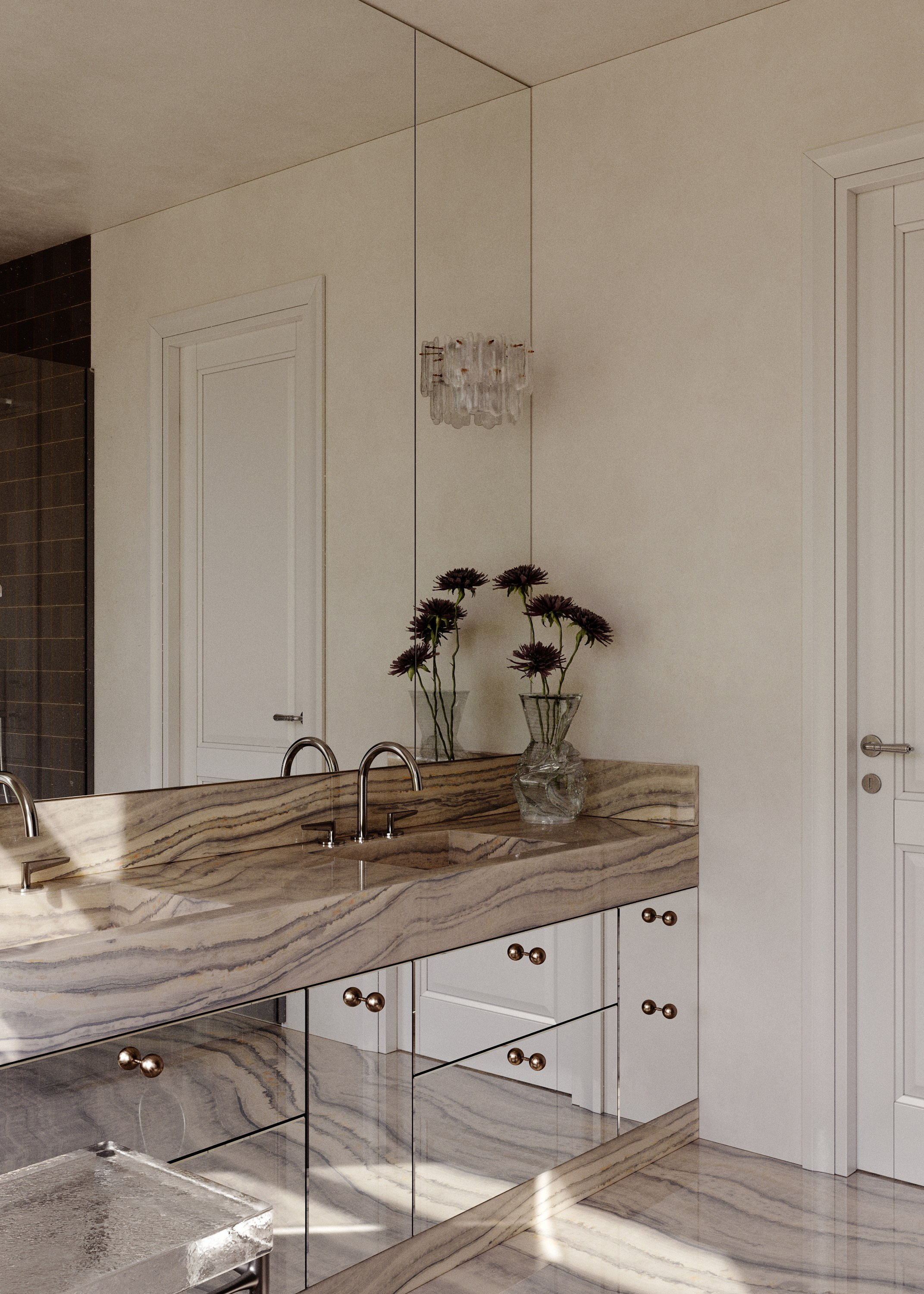 Ванная с видом на сад. 3d визуализатор Валерия Романова