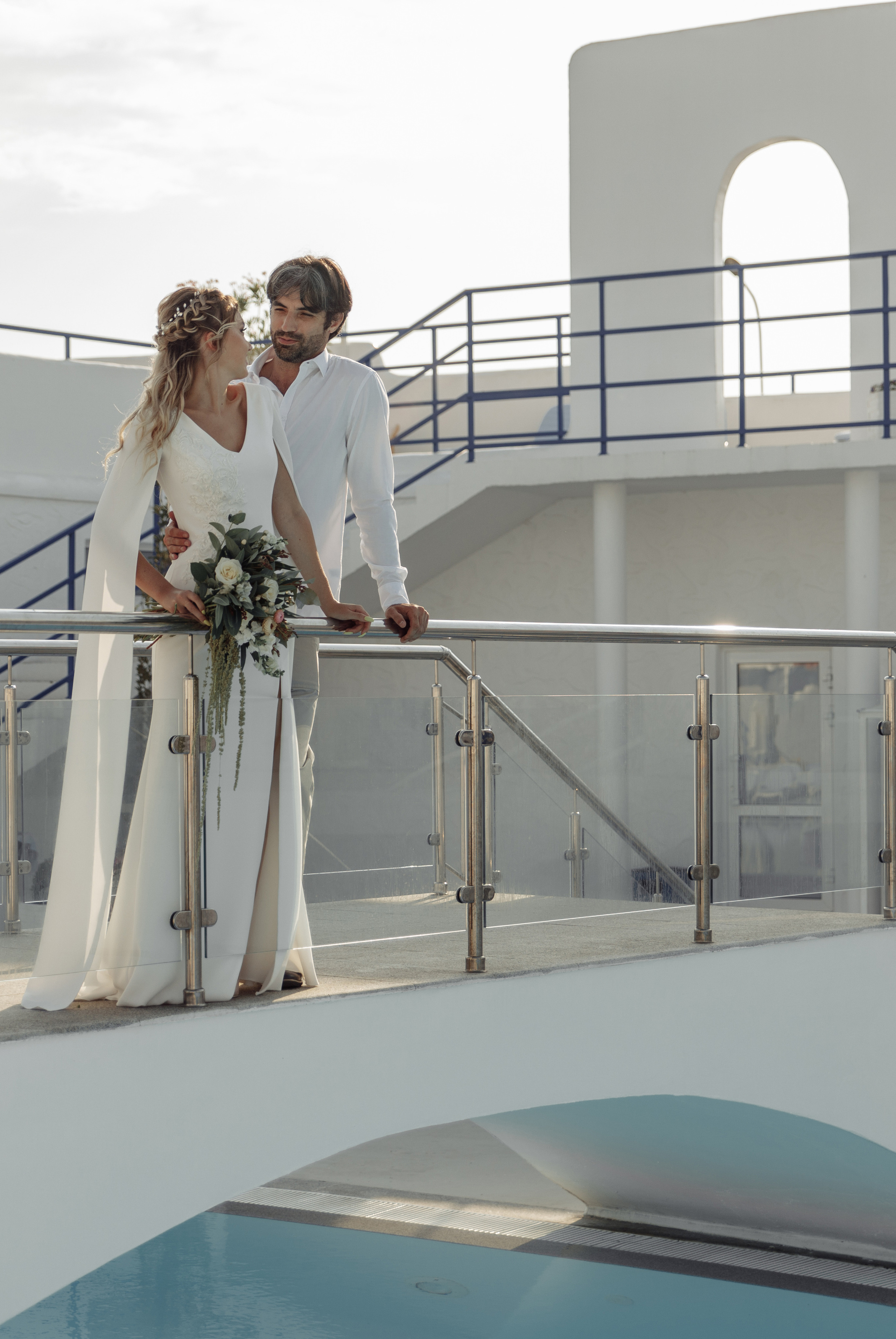 Мирза и Алина в Санторини. Миленина Юлия Свадебный и семейный фотограф в Краснодаре