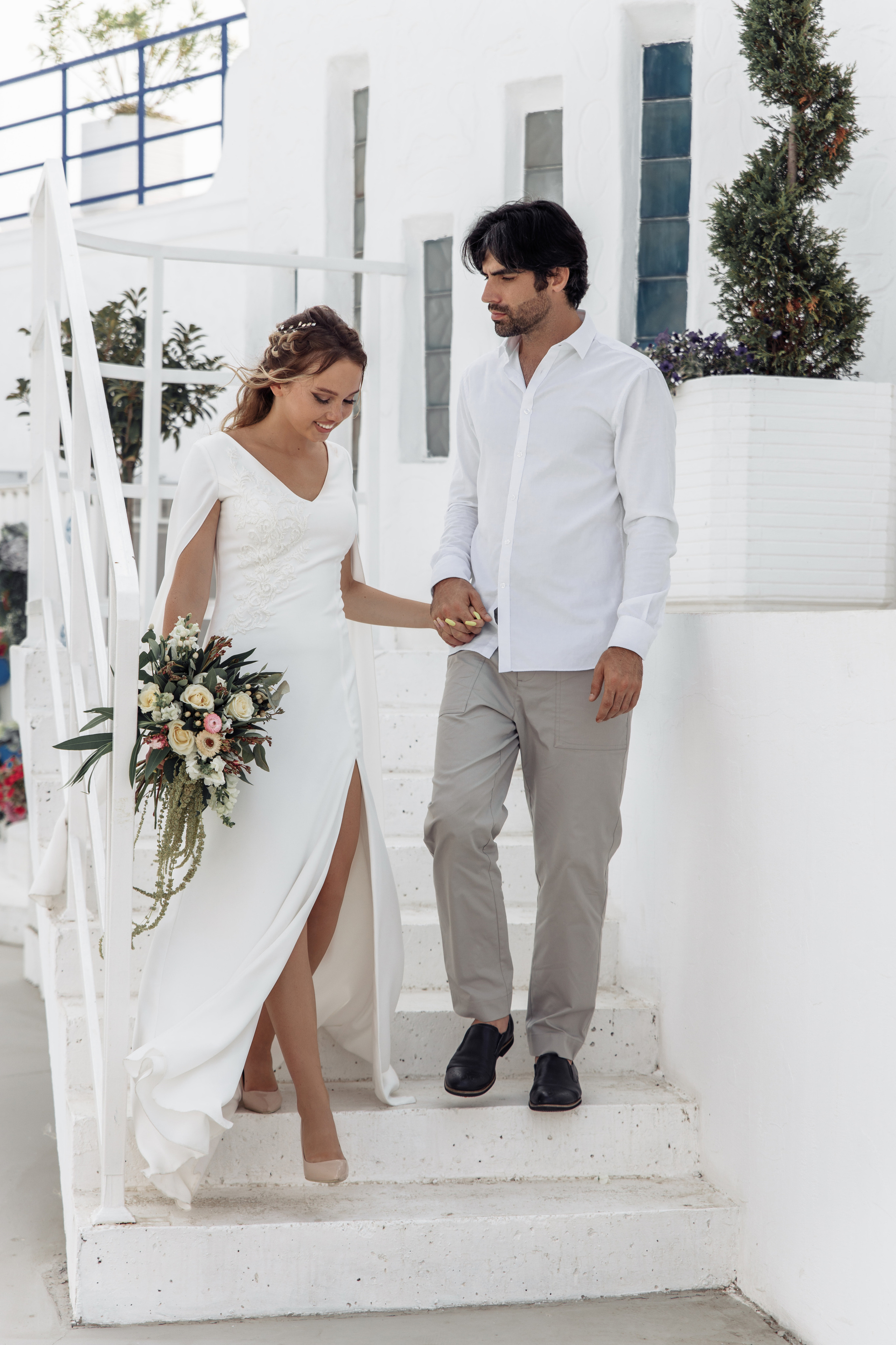 Мирза и Алина в Санторини. Миленина Юлия Свадебный и семейный фотограф в Краснодаре