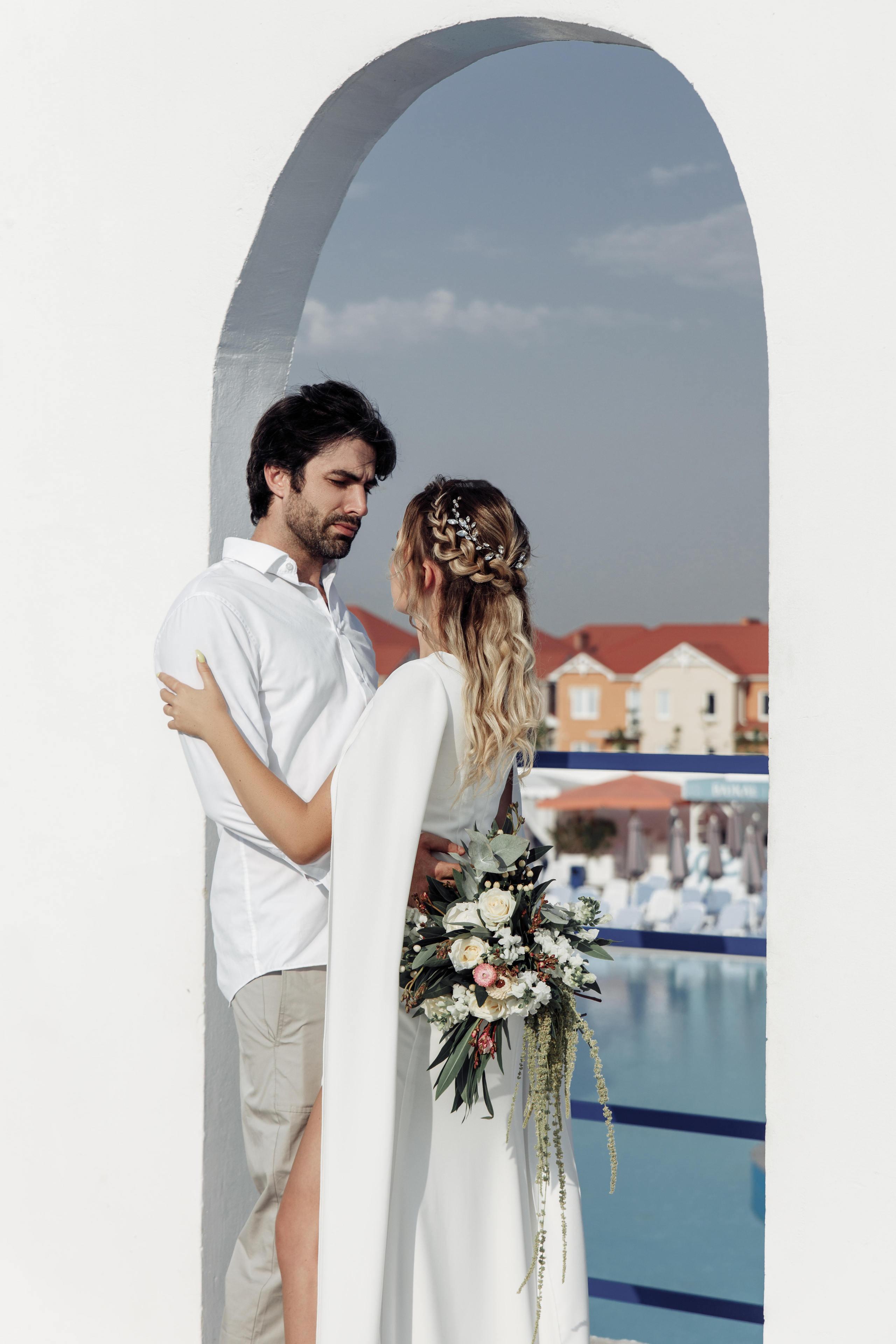 Мирза и Алина в Санторини. Миленина Юлия Свадебный и семейный фотограф в Краснодаре