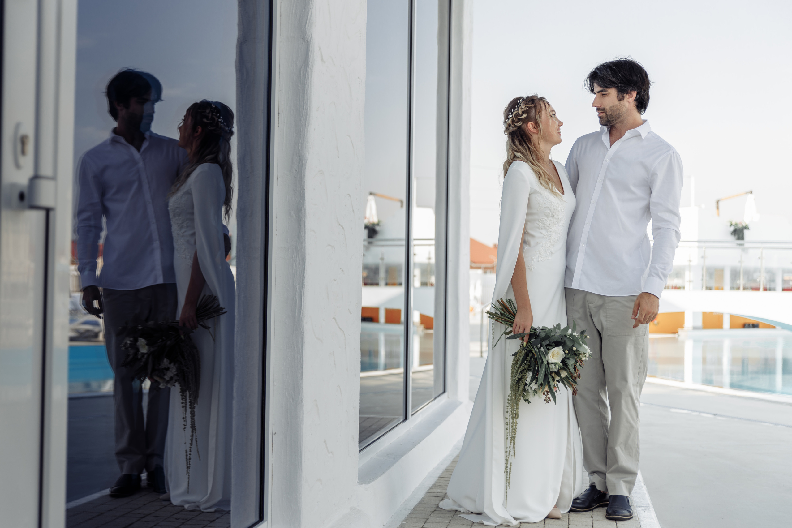 Мирза и Алина в Санторини. Миленина Юлия Свадебный и семейный фотограф в Краснодаре