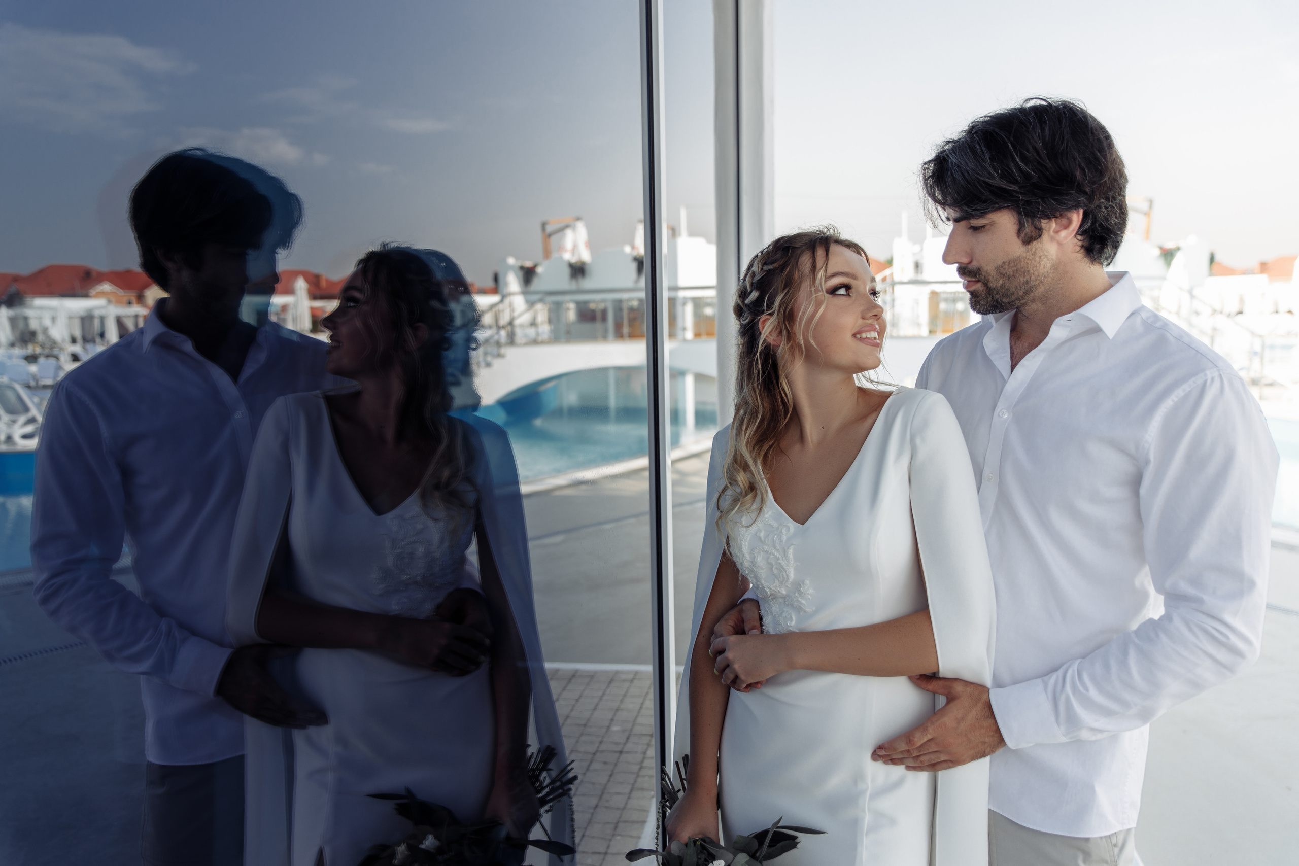 Мирза и Алина в Санторини. Миленина Юлия Свадебный и семейный фотограф в Краснодаре