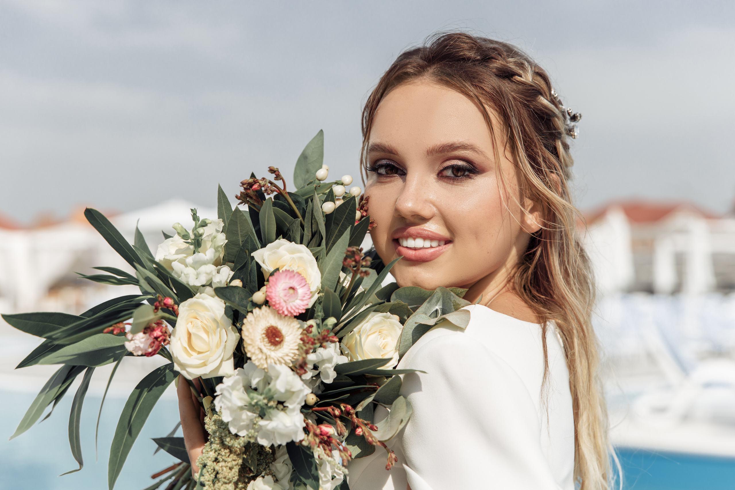 Мирза и Алина в Санторини. Миленина Юлия Свадебный и семейный фотограф в Краснодаре