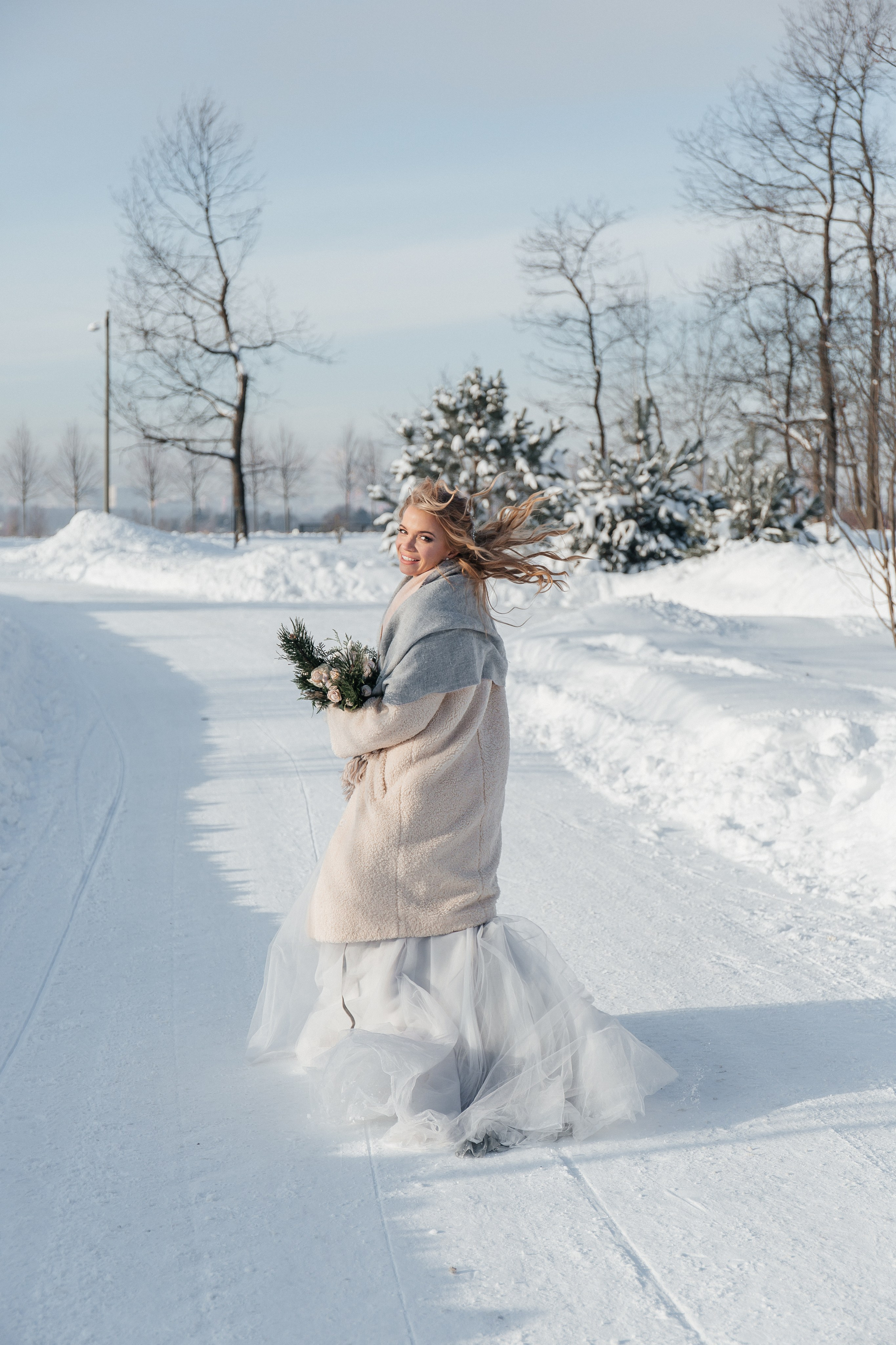 Свадебная фотосессия зимой. Фото Радости. Свадебный и семейный фотограф в Москве Юлия Самойлова