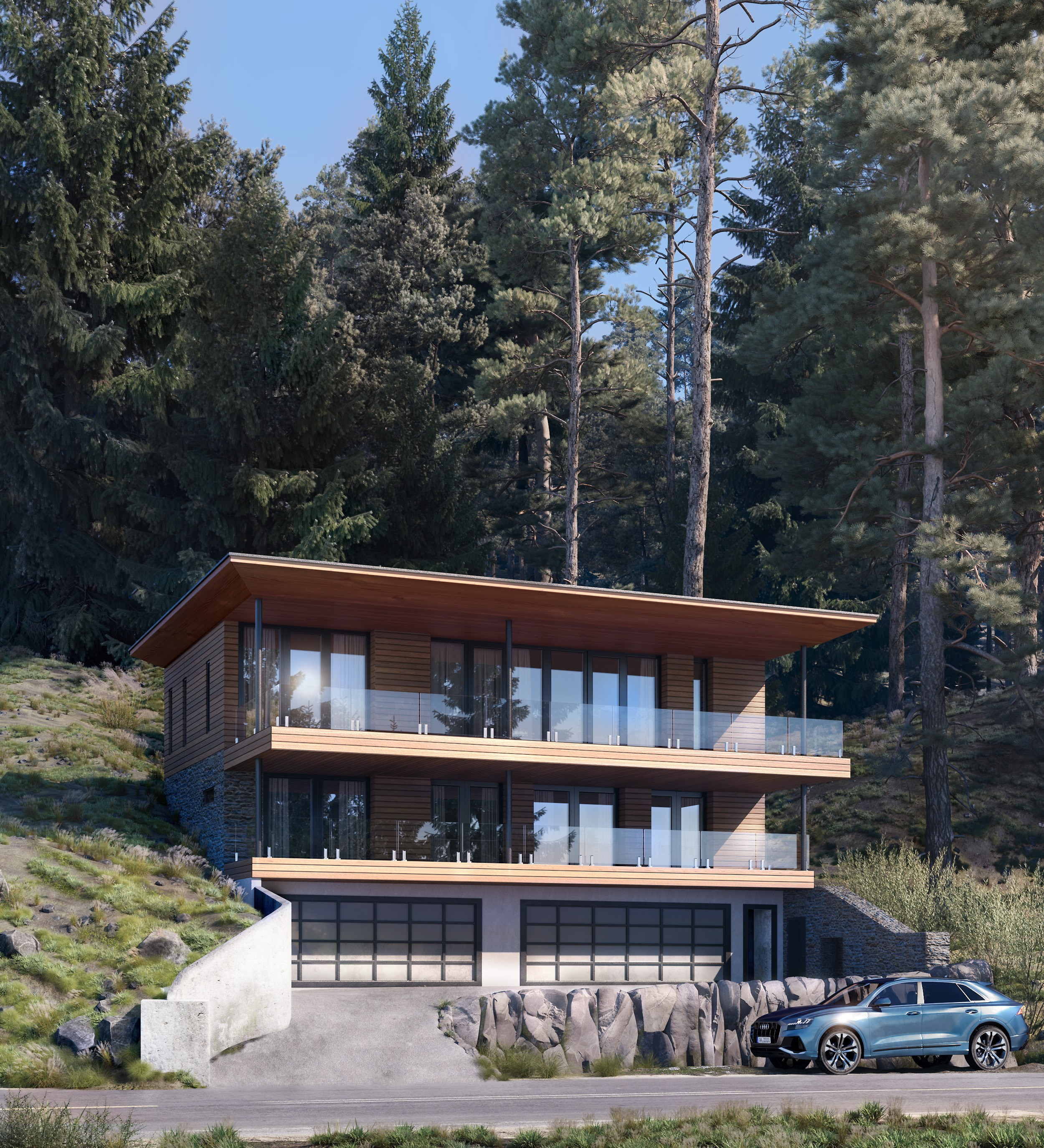 Визуализация экстерьера. 3D визуализация/ Юлия Будник