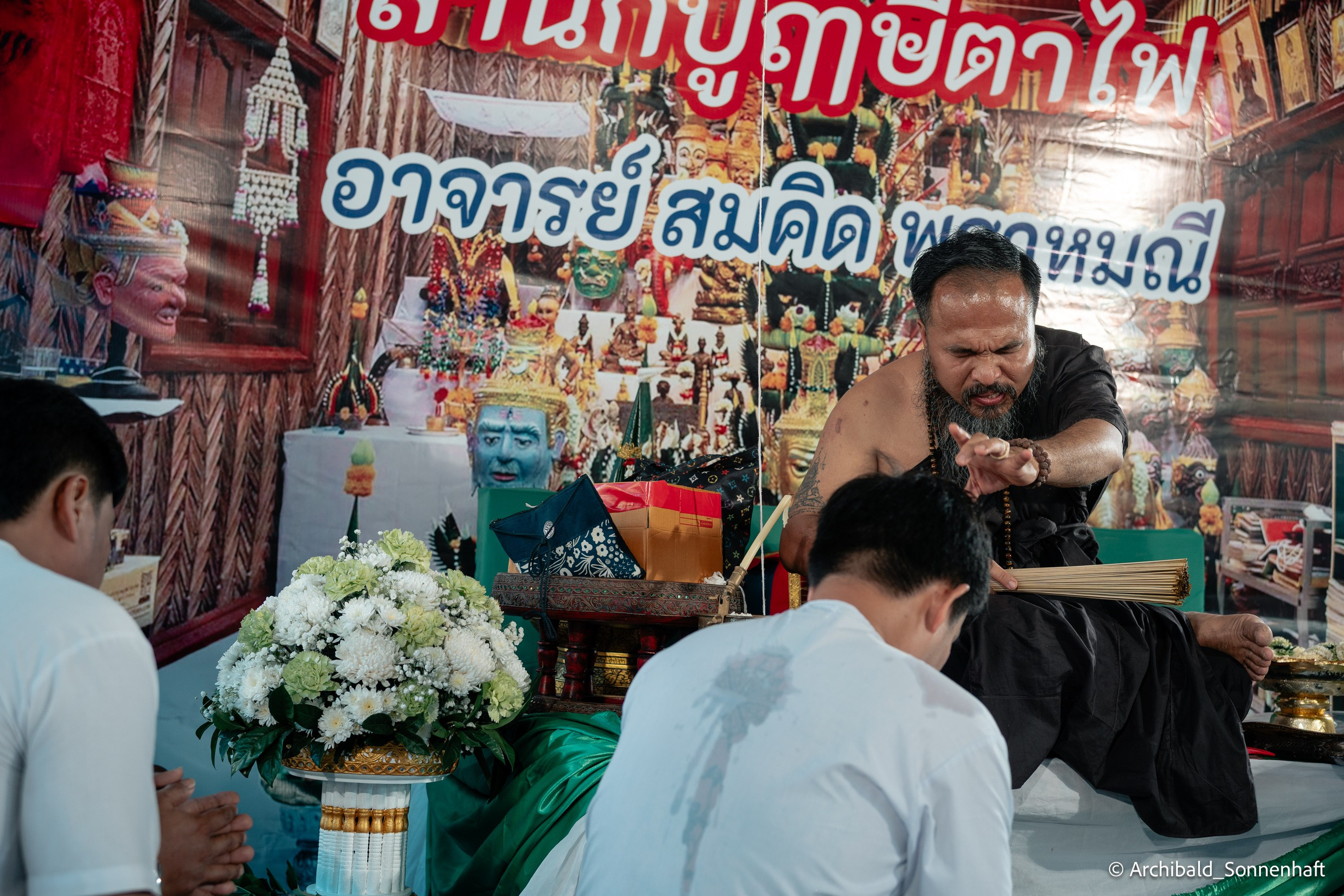 Thai monk. Photographer in Guangzhou, China. Archibald Sonnenhaft