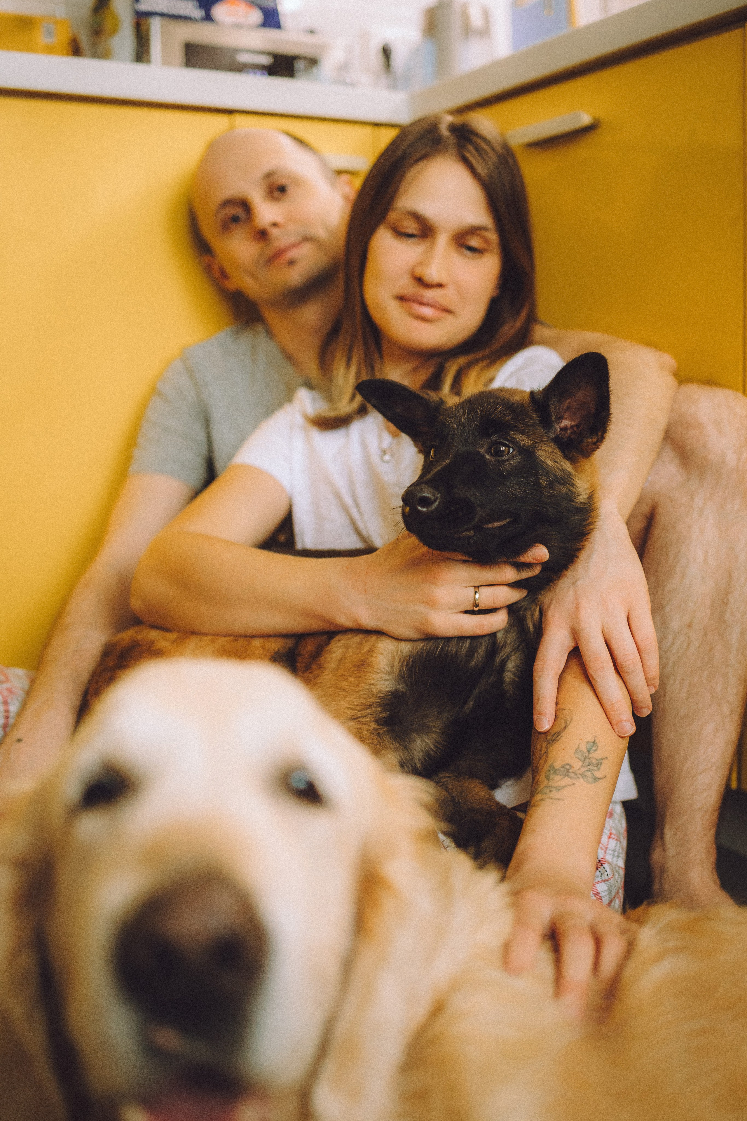 Ира, Андрей, Бэлла и Панда