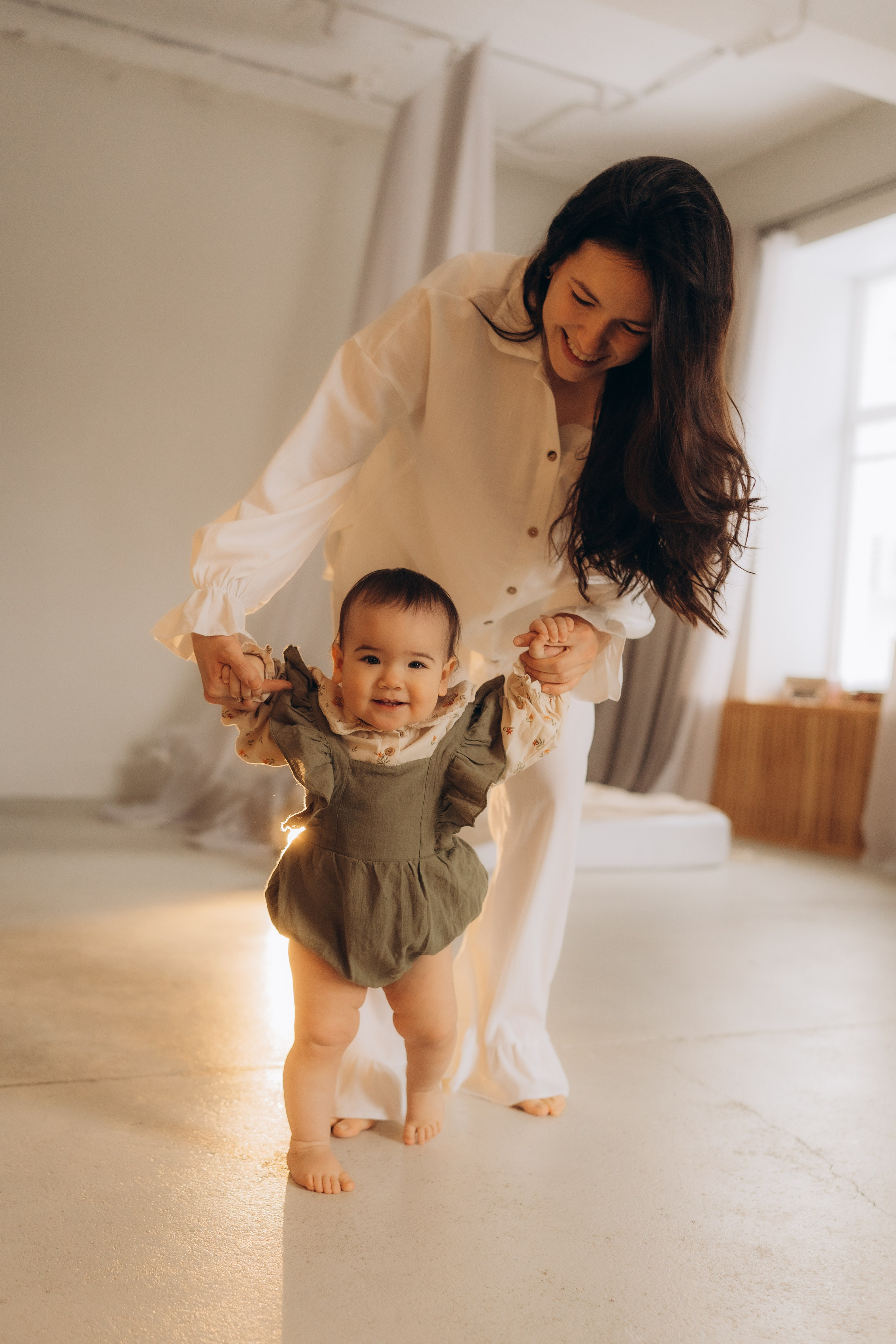 Мама с дочкой, банные процедуры. Семейный фотограф в Казани
